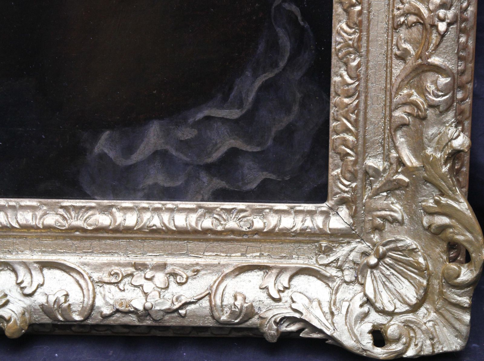 Portrait Of A Lady With A Blue Bow   British 18thc Art Old Master Oil Paintingcirca 1780 photo vintage