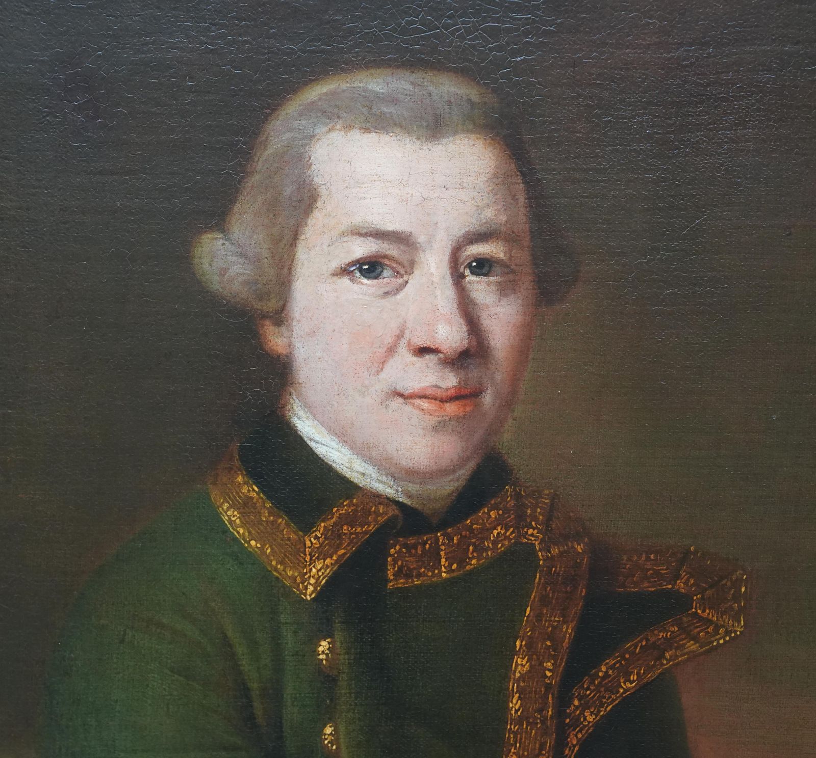 Francis Cotesportrait Of A Gentleman In Green Coat  British 18thc Art Old Master Oil Paintingcirca 1760 photo 6631.0