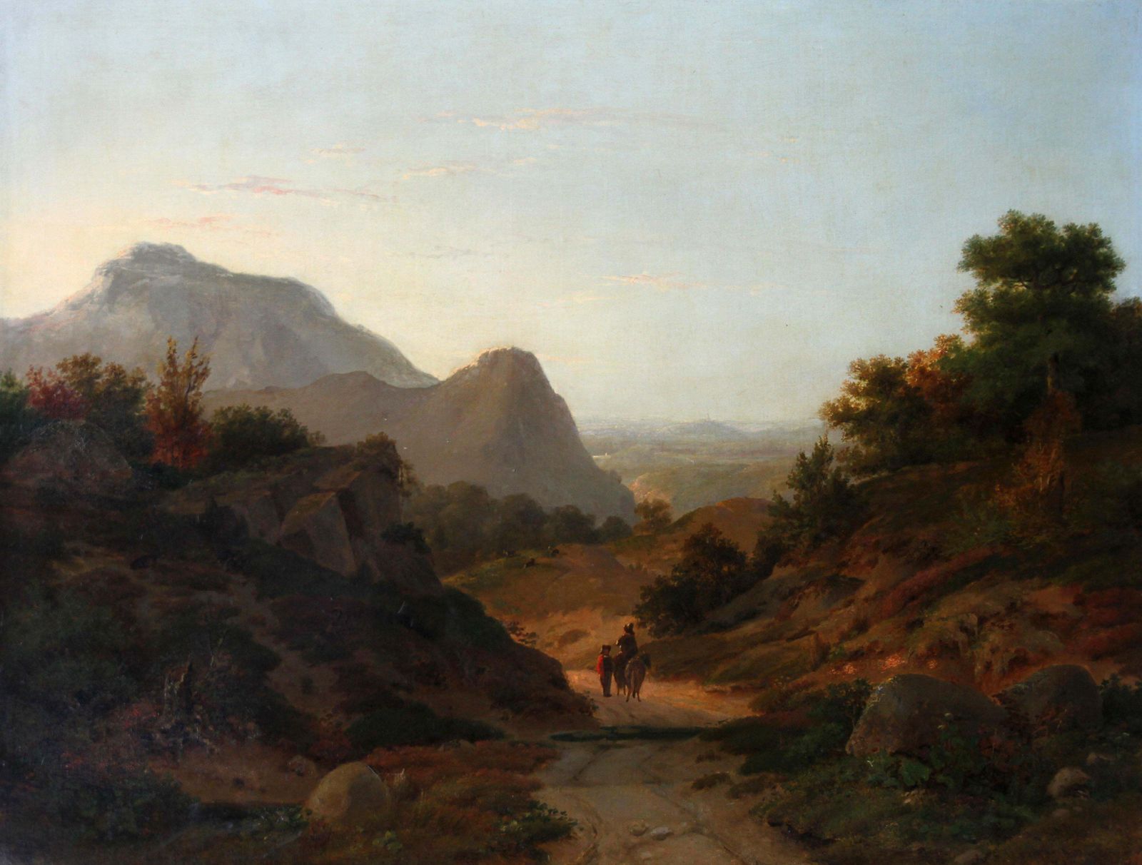 Ramsey Richard Reinagleitalian Landscape   British 19th Century Art Landscape Oil Painting Hills Italy 1832 photo 7141.0