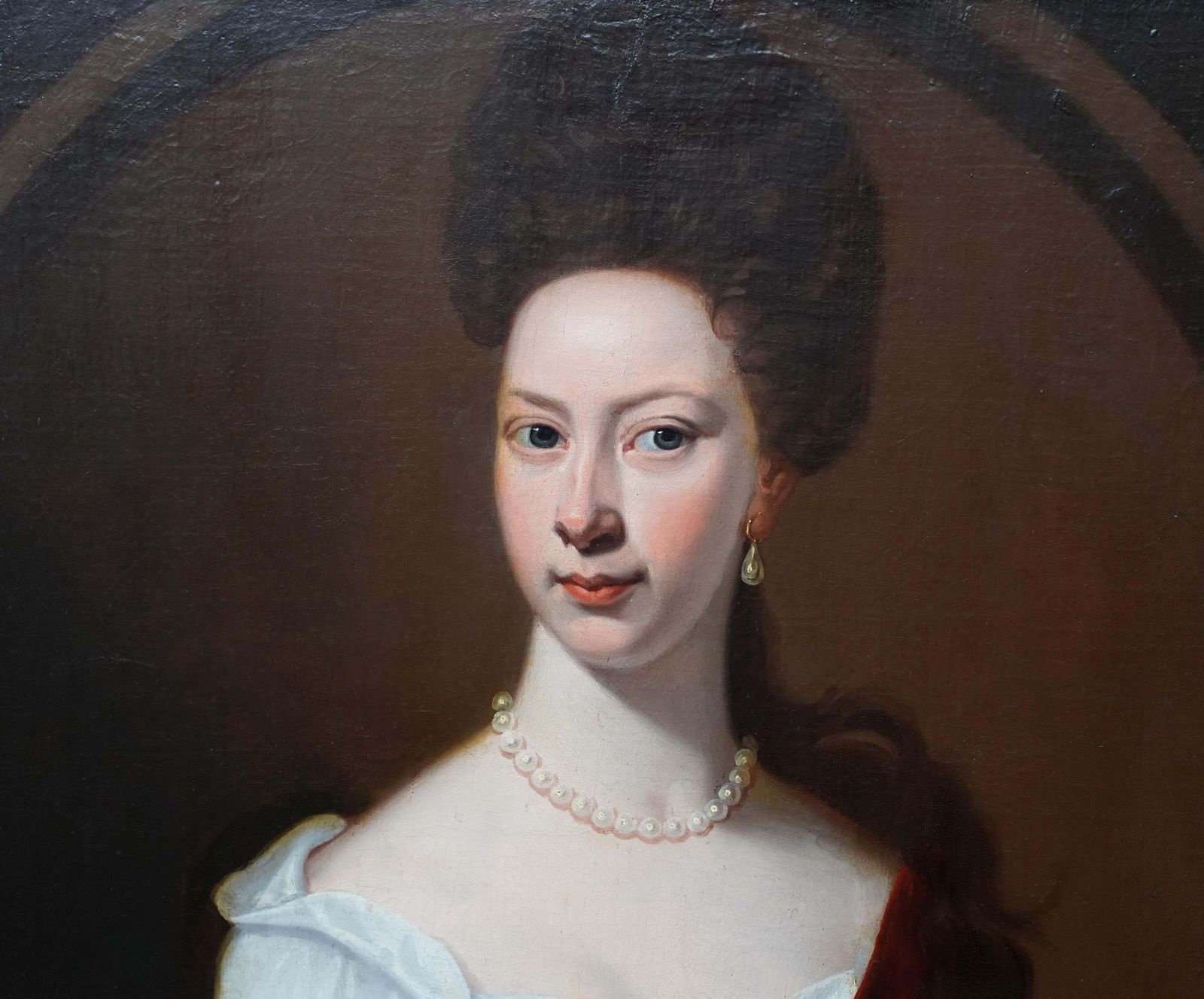 Enoch Seeman (Circle)portrait Of Mrs Harborough   British 18th Century Art Portrait Lady Oil Paintingcirca 1740 photo 6835.0
