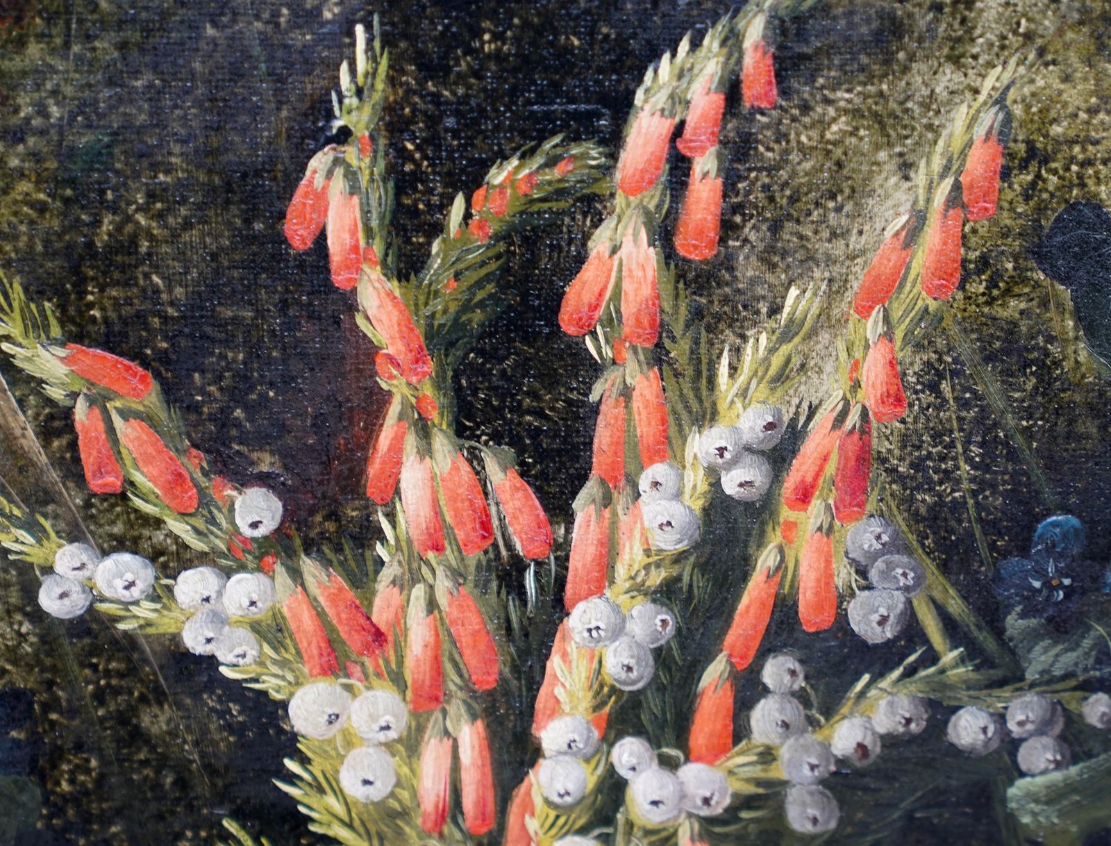 Henry John Livensstill Life With Flowers And Bird's Nest   British Art 1880 Floral Oil Painting1880 photo buy