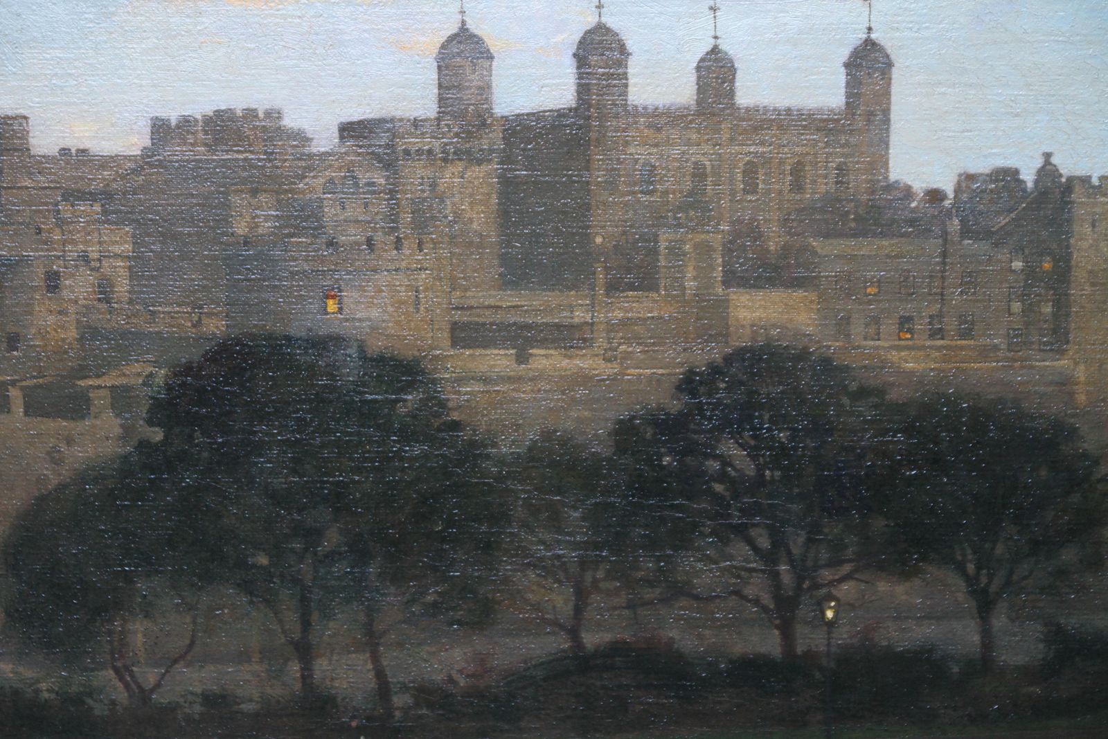 William Dacres Adamsthe Tower Of London   British 20's Art Nocturne City Landscape Oil Paintingcirca 1920 photo Art