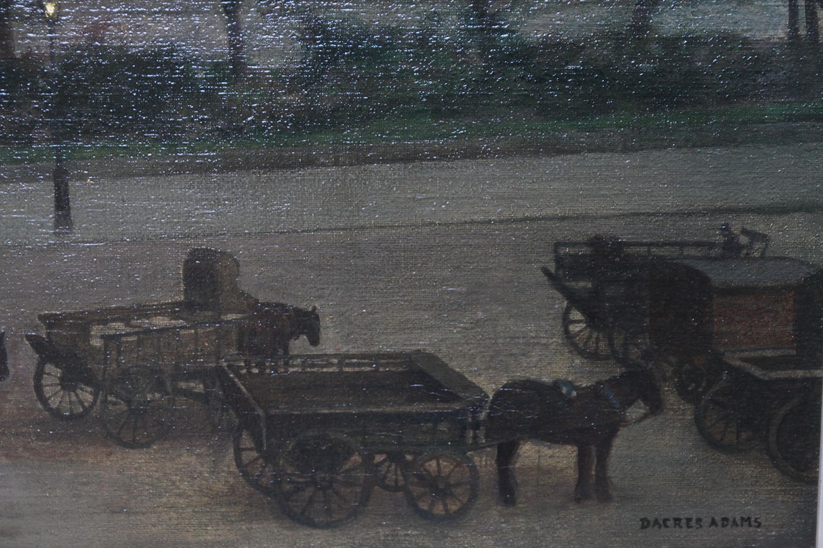William Dacres Adamsthe Tower Of London   British 20's Art Nocturne City Landscape Oil Paintingcirca 1920 photo vinterior