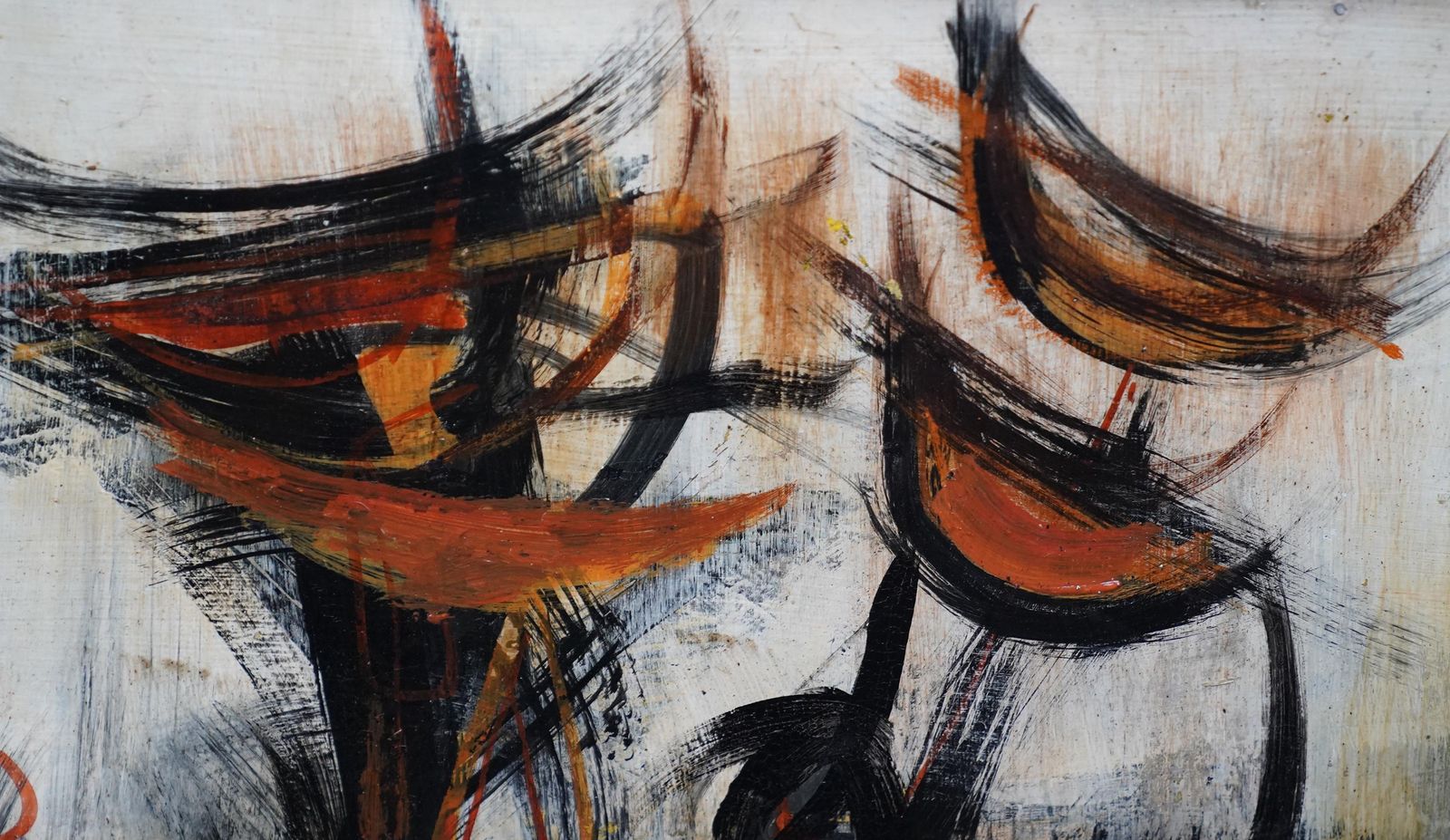 Anne Dunnabstract Composition 1966   British 60's Abstract Art Oil Painting Female Artist1966 photo 7652.0
