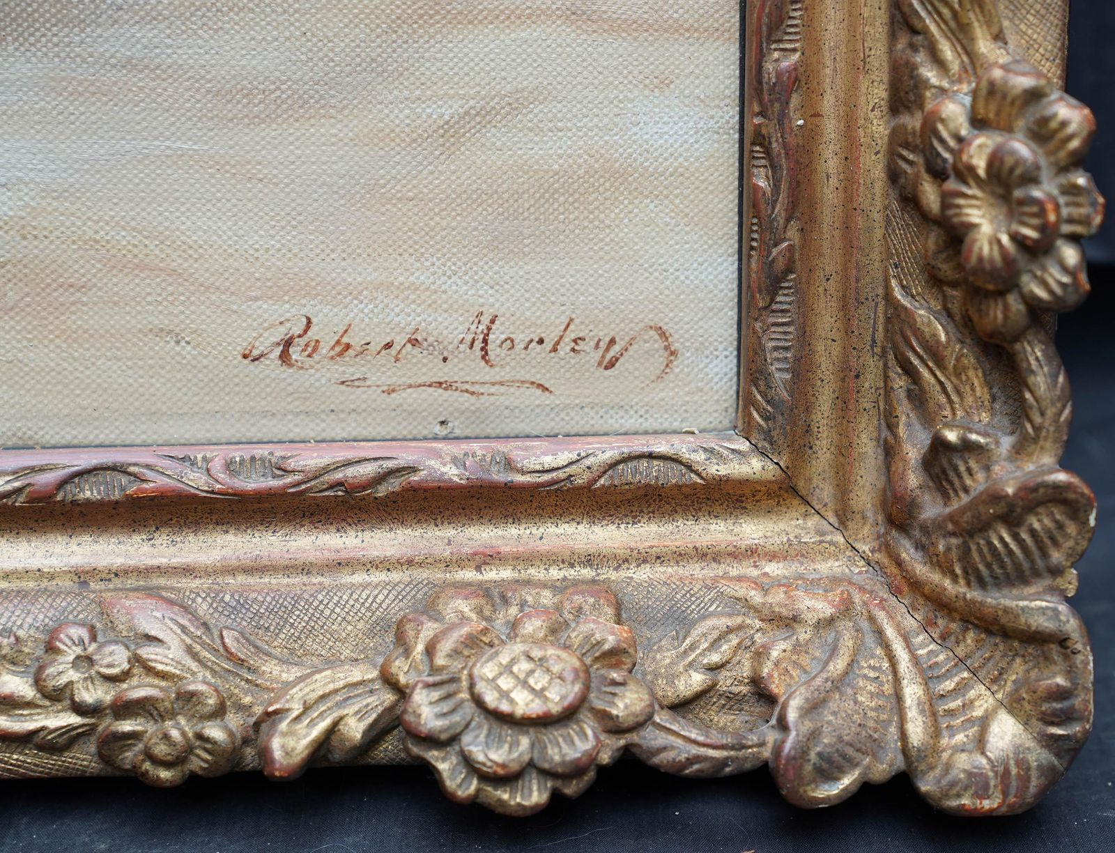 photo for sale Robert Morleyportrait Of A Spaniel   British Edwardian Art Dog Portrait Oil Painting Circa 1910