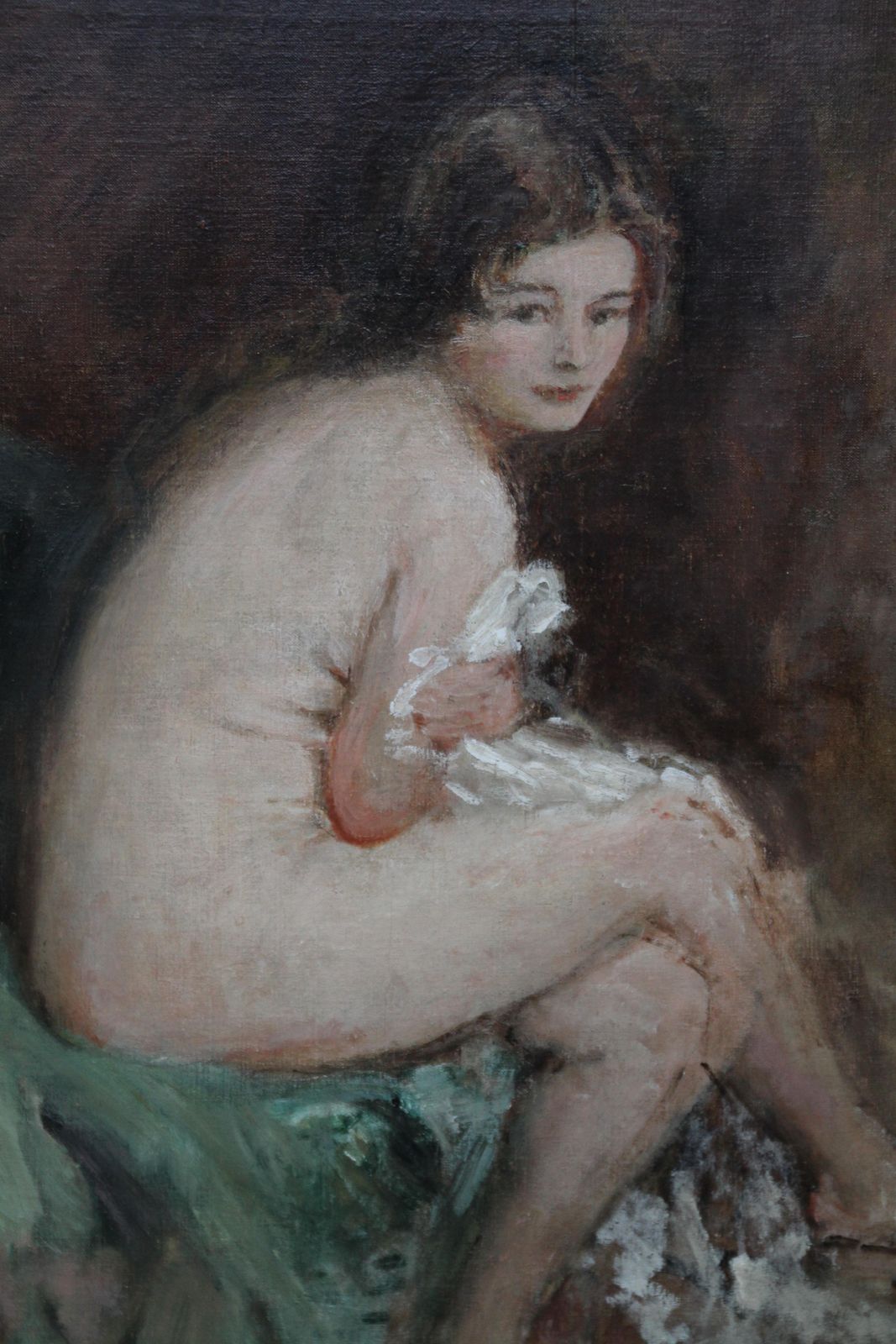 Philip Wilson Steernude Female Portrait   Susannah   British 20's Impressionist Art Oil Paintingcirca 1920 photo Art