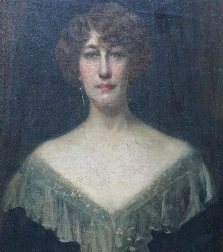 Pilade Bertieriportrait Of Emily Gertrude Muirhead   British Italian 1910 Art Oil Paintingcirca 1910 photo furniture