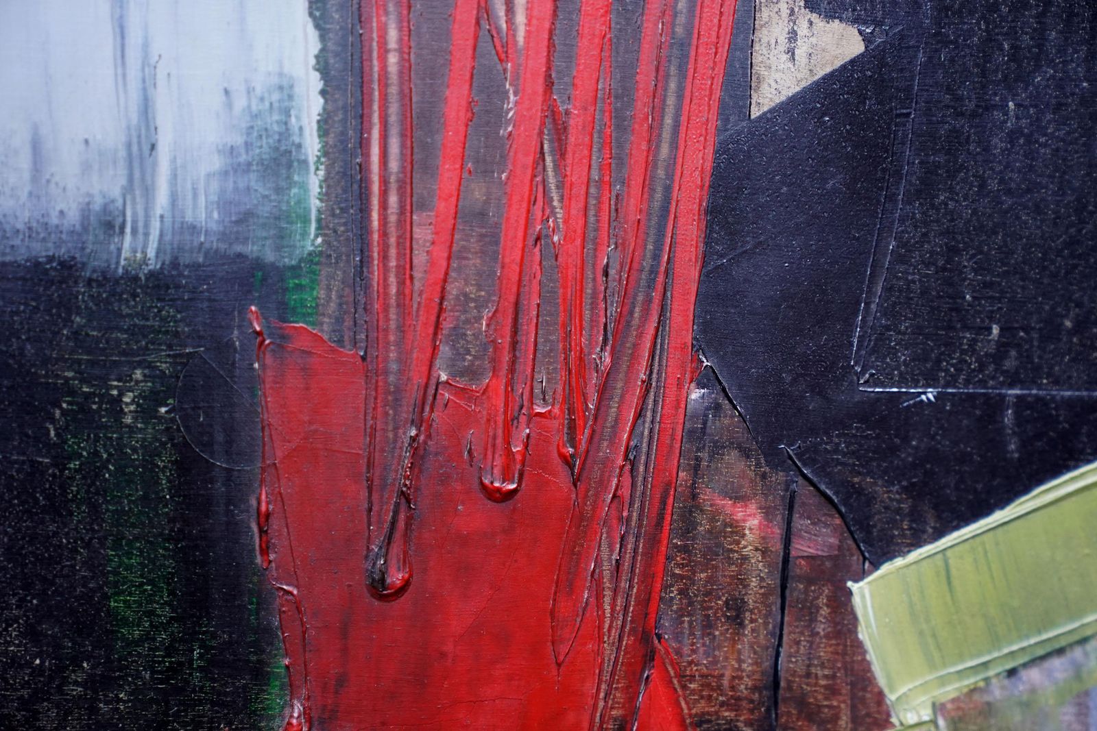 Robert Sadlerseaport 1 1957   British Abstract Art Oil Painting Suffolk Artist1957 photo vinterior