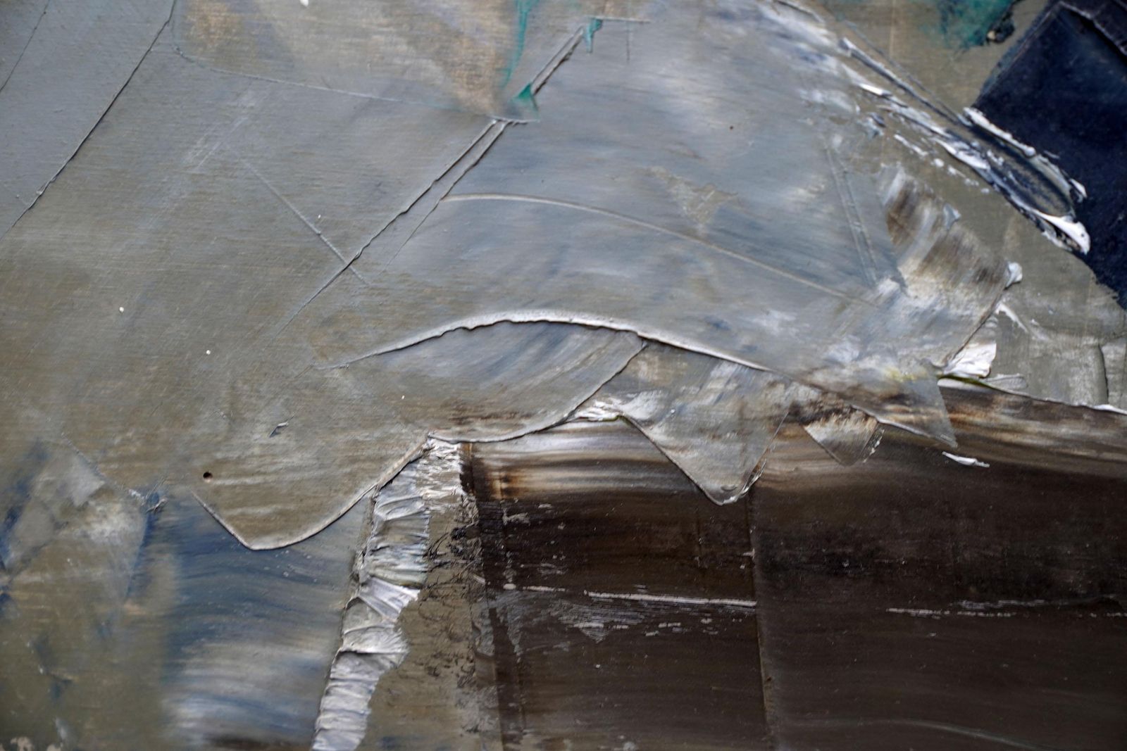 photo furniture Robert Sadlerseaport 1 1957   British Abstract Art Oil Painting Suffolk Artist1957