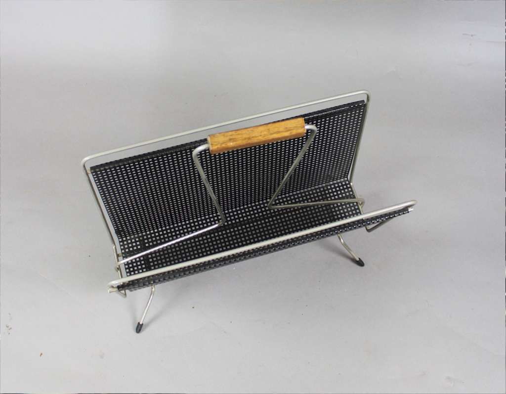 Perforated Magazine Rack From The 1950s photo 75.0