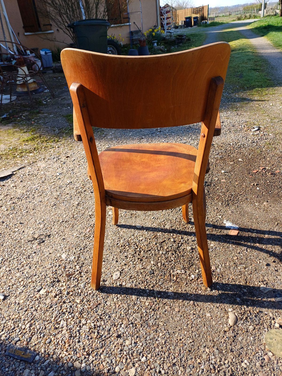 Baumann Armchair, 1960s, Beech photo buy
