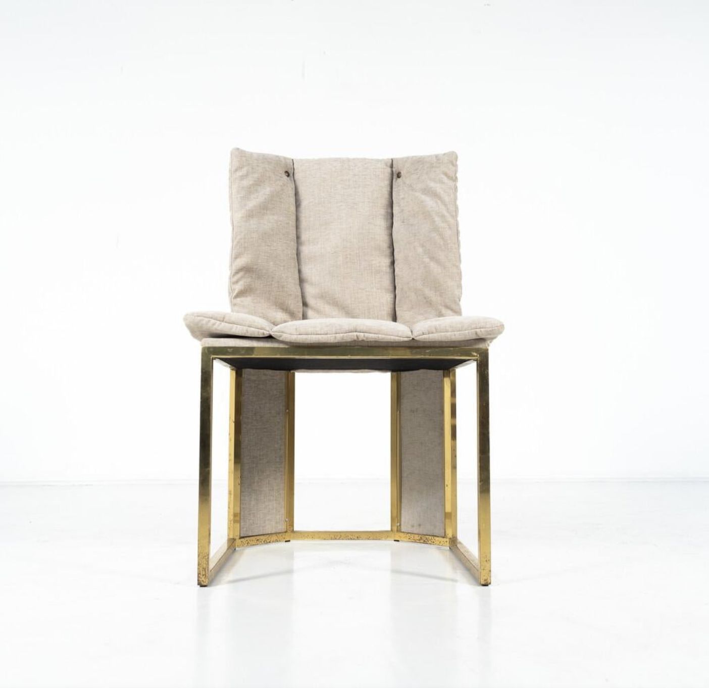 Mid Century Modern Set Of 10 Chairs By Romeo Rega, Italy, 1970s – New Upholstery photo for sale