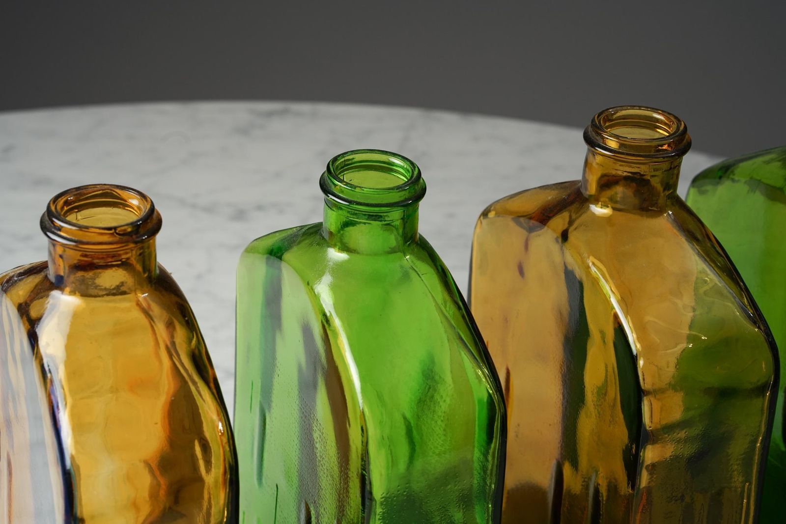 Set Of Art Glass 'Lankkupullo' By Helena Tynell For Riihimäen Lasi, 1970s photo vinterior
