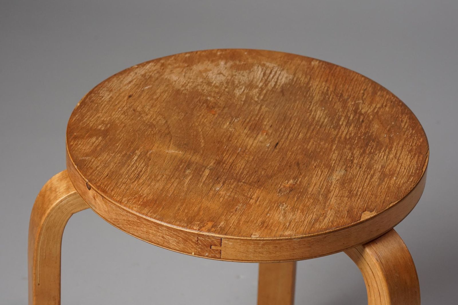 Stool Model 60, Alvar Aalto, Oy Huonekalu  Ja Rakennustyötehdas Ab, 1930s photo furniture