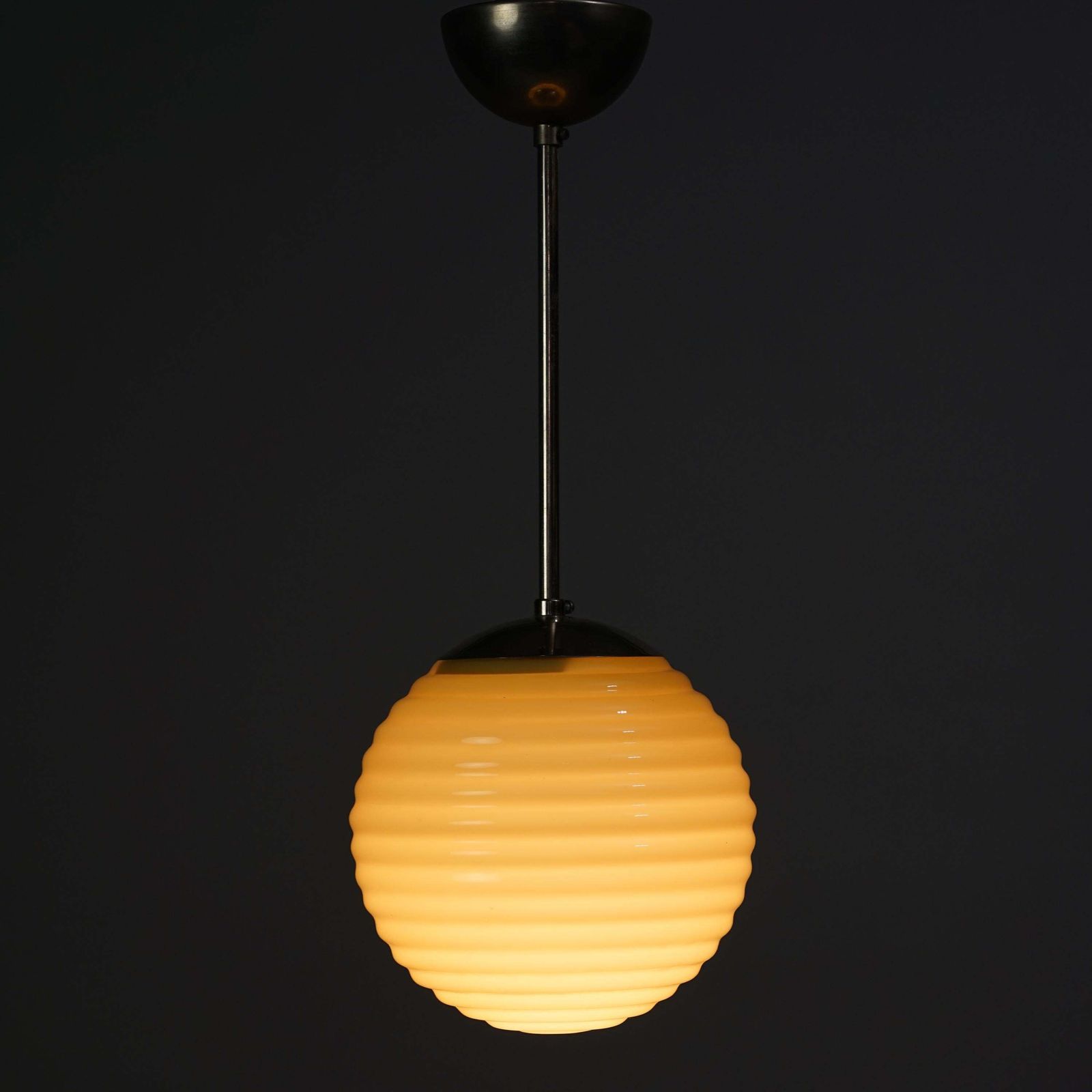 Paavo Tynell Glass Pendant Manufactured By Taito Oy, 1930s photo furniture