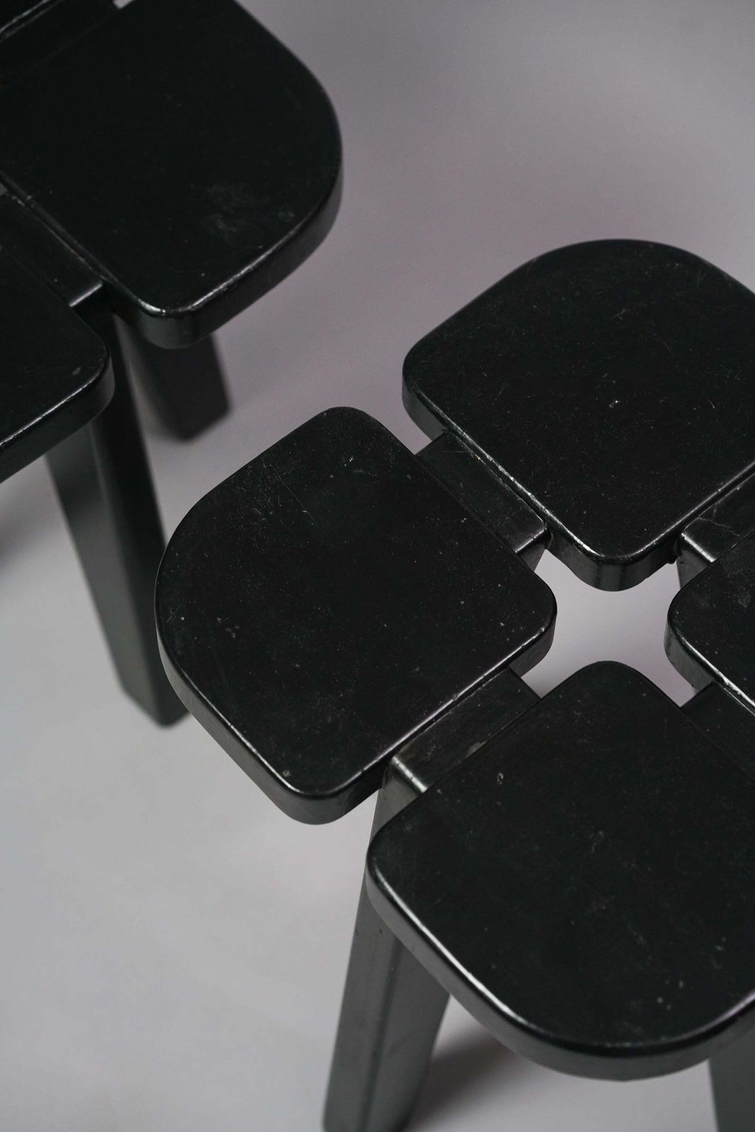 Set Of Four Scandinavian Modern Stools Model Apila By Rauni Peippo, 1950s/1960s photo Furniture