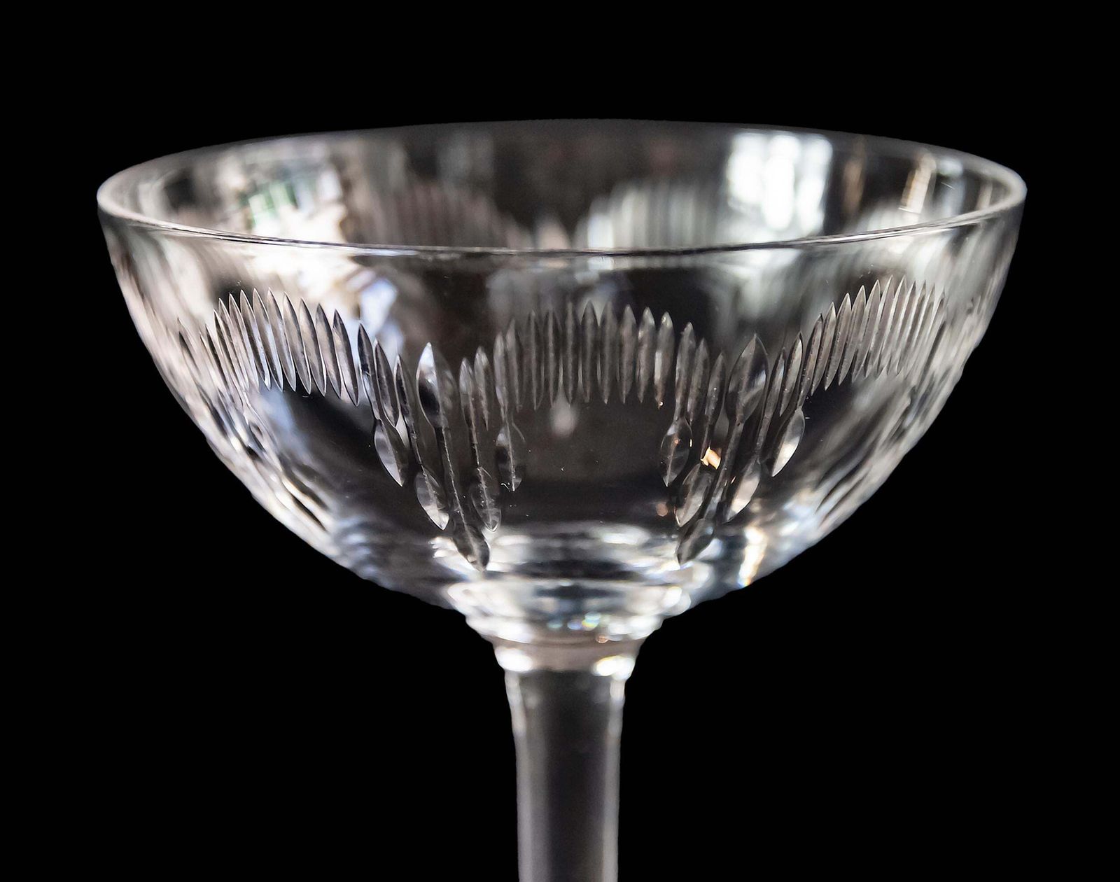 6 Pcs. Set Of Baccarat Crystal Champagne Coupes "Moliere" From 1916 1936's photo Home Decor