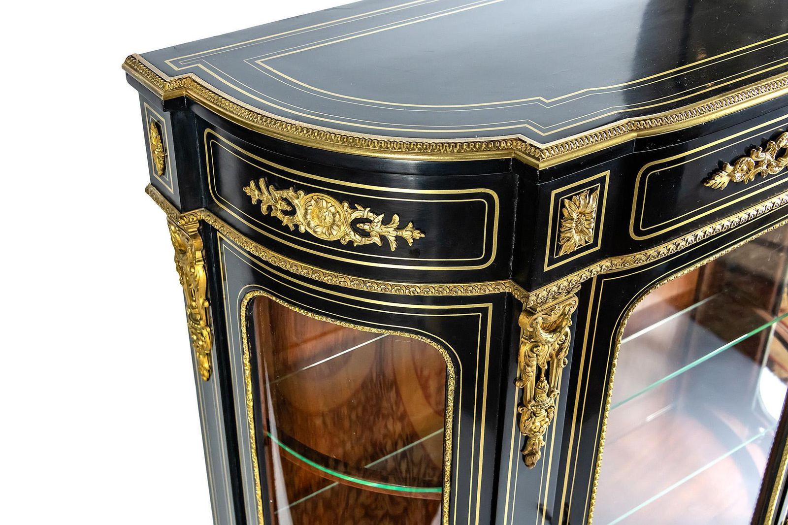 French 19th Century Napoleon III Vitrine Cabinet photo furniture