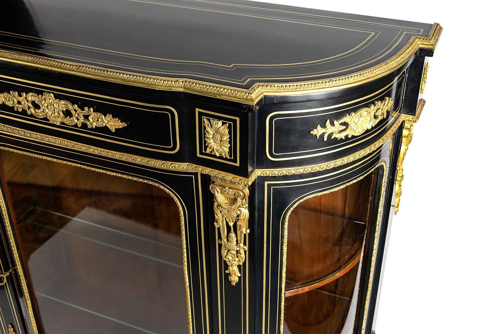 French 19th Century Napoleon III Vitrine Cabinet photo for sale