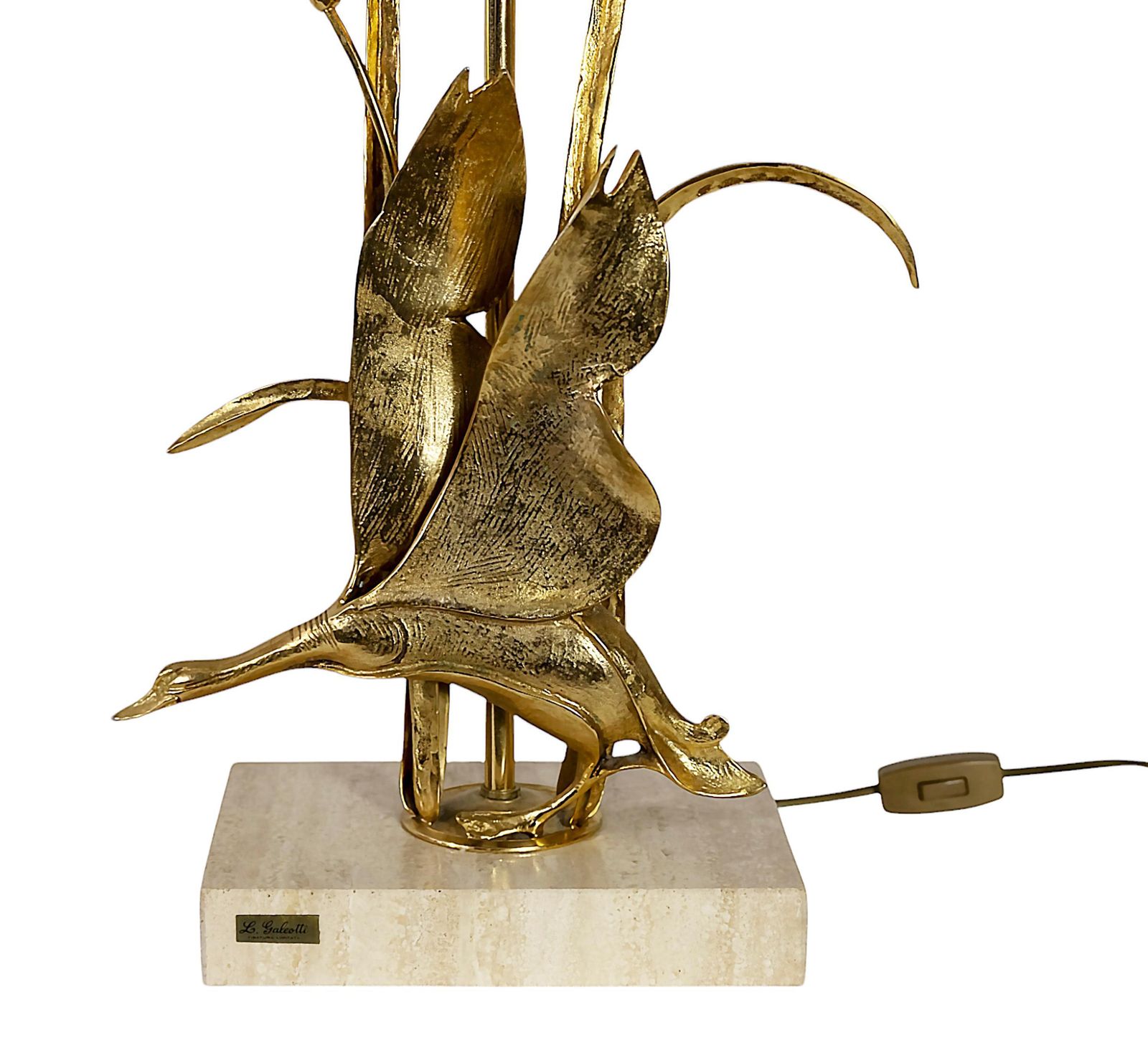 Pair Of Vintage Italian Table Lamps With Bird Figures By Lanciotto Galeotti photo vinterior