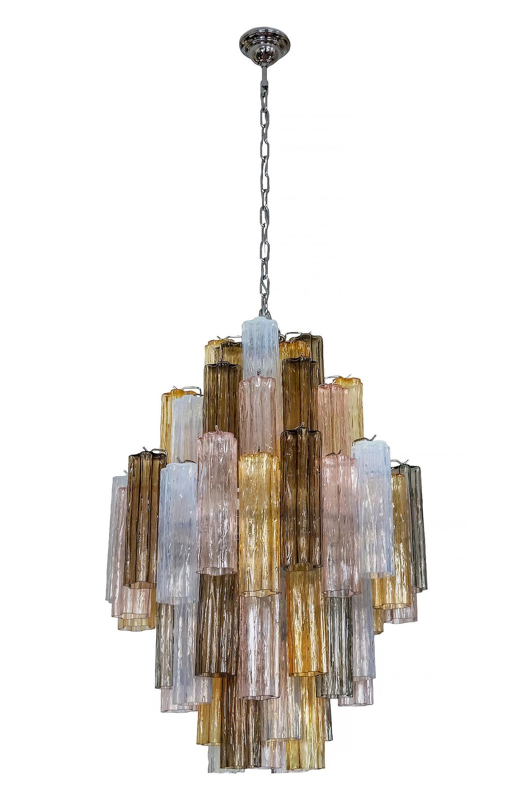 Large Italian Colour Murano Glass Tubi Tronchi Chandelier photo furniture