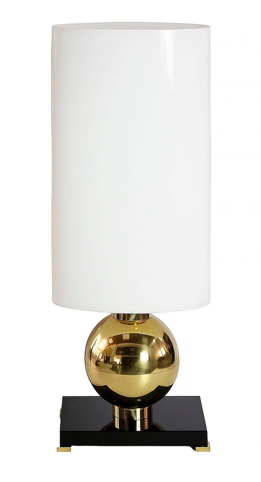 Pair Of Italian Table Lamps In Brass, Murano Glass Base And Shades photo furniture