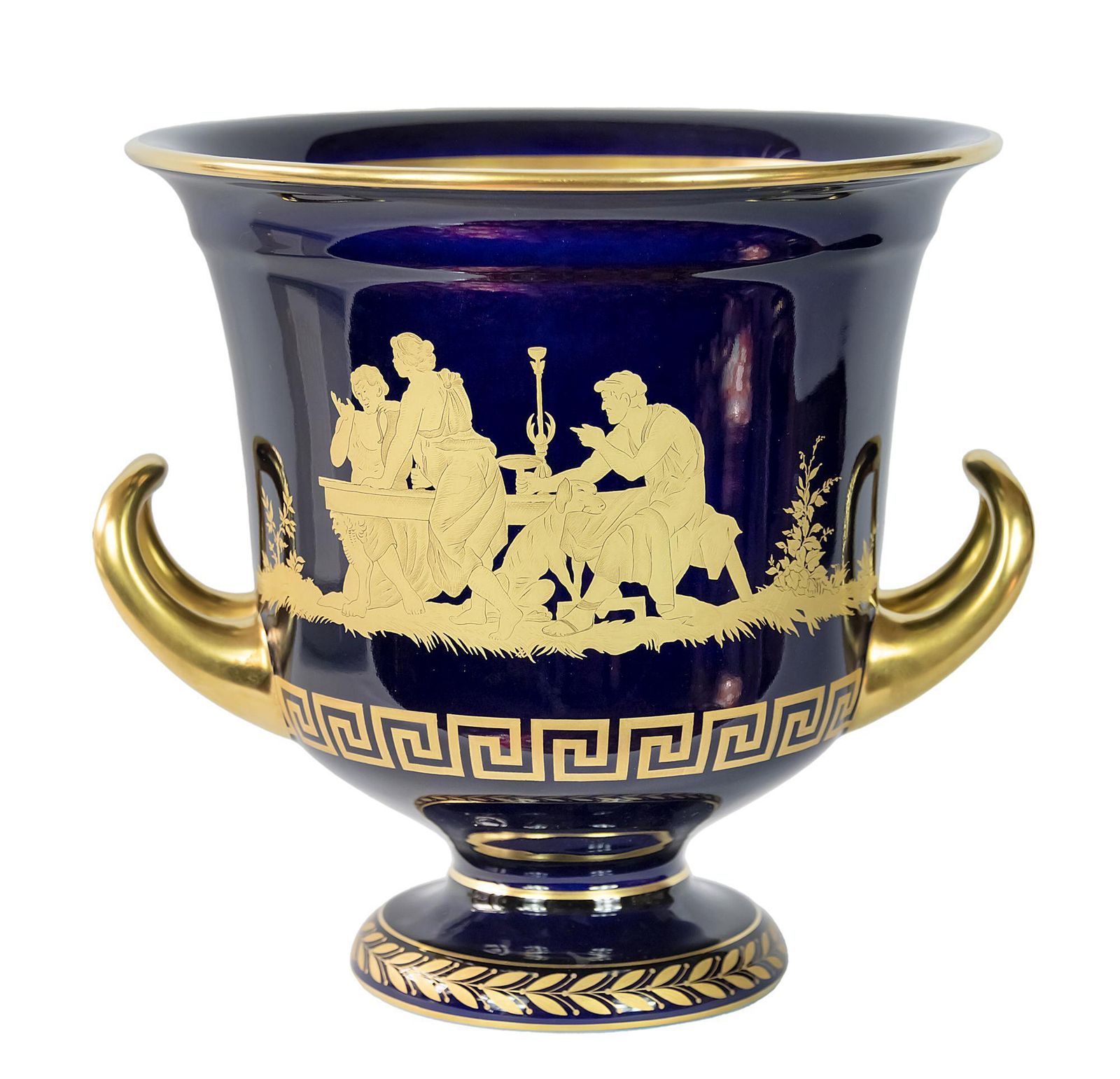 Large German Hutschenreuther Porcelain Empire Style Vase photo furniture