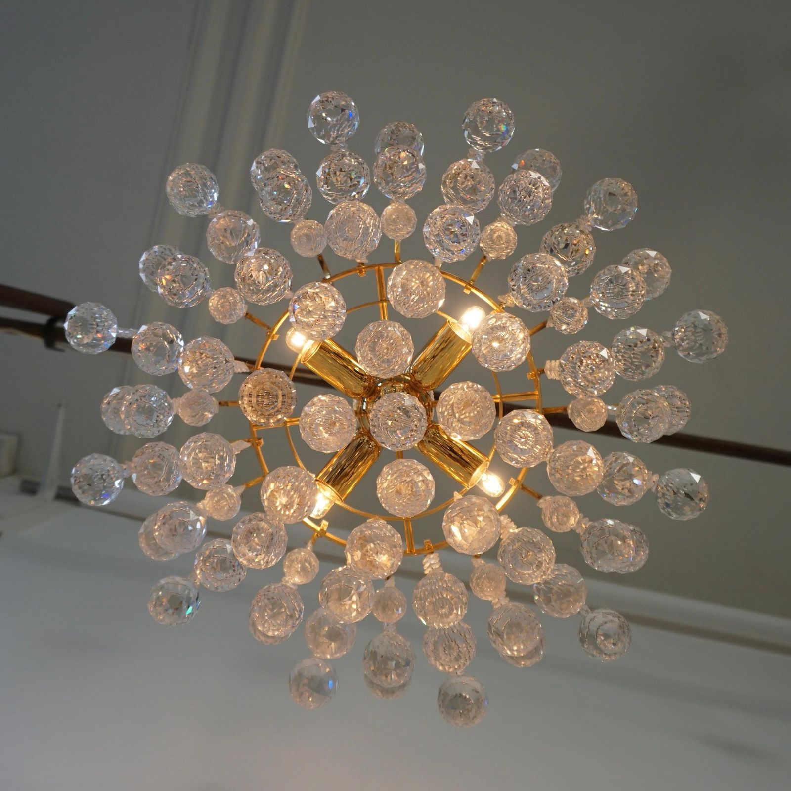 Glass Crystal Chandelier By Christoph Palme, Germany, 1970s photo 2762.0