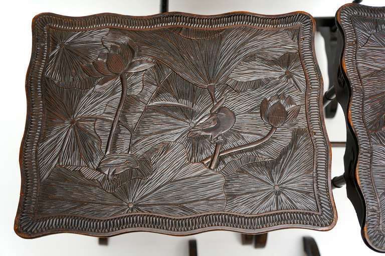 Set Of Four French Art Nouveau Nesting Tables photo vinterior