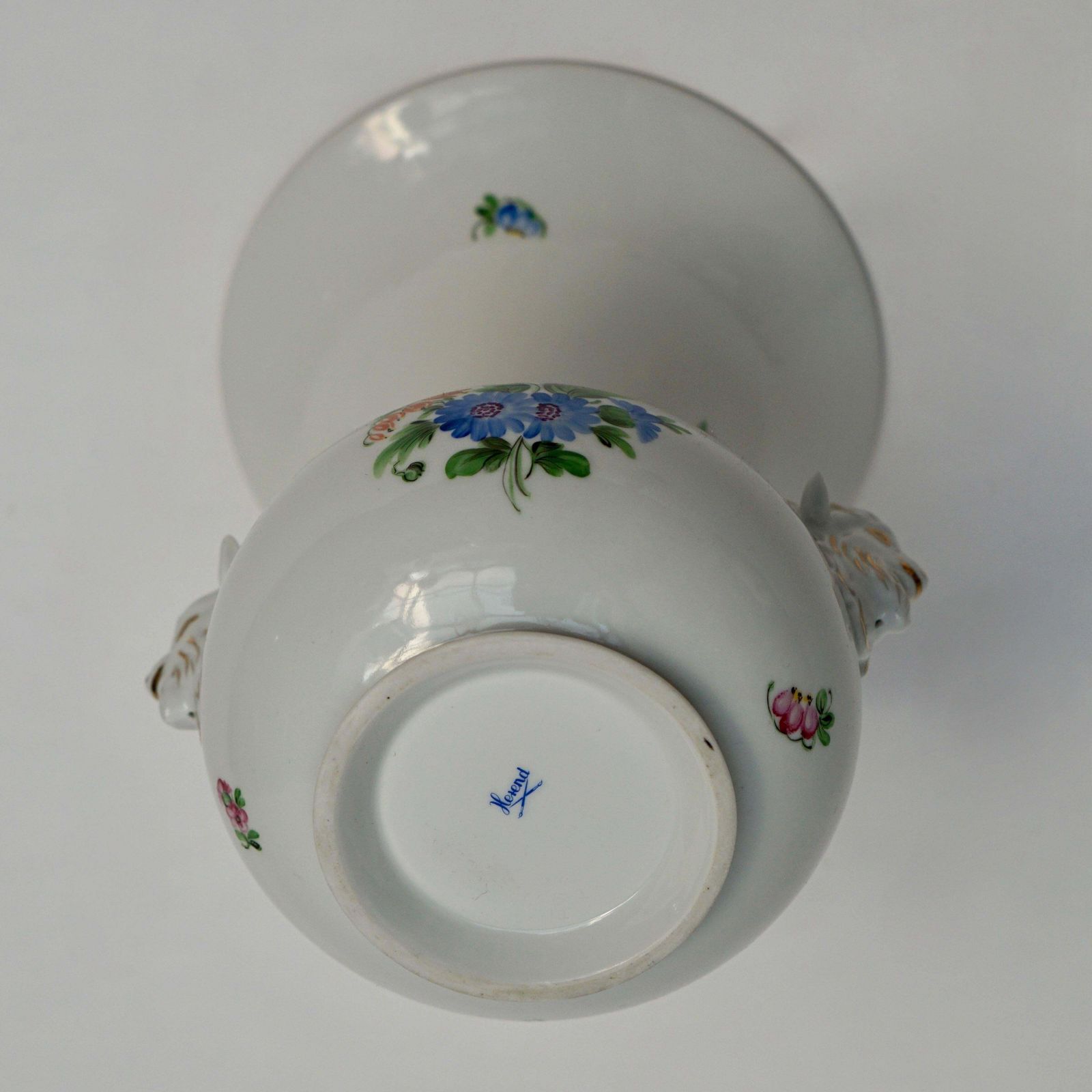 Herend Rothschild Birds Porcelain Vase photo vintage