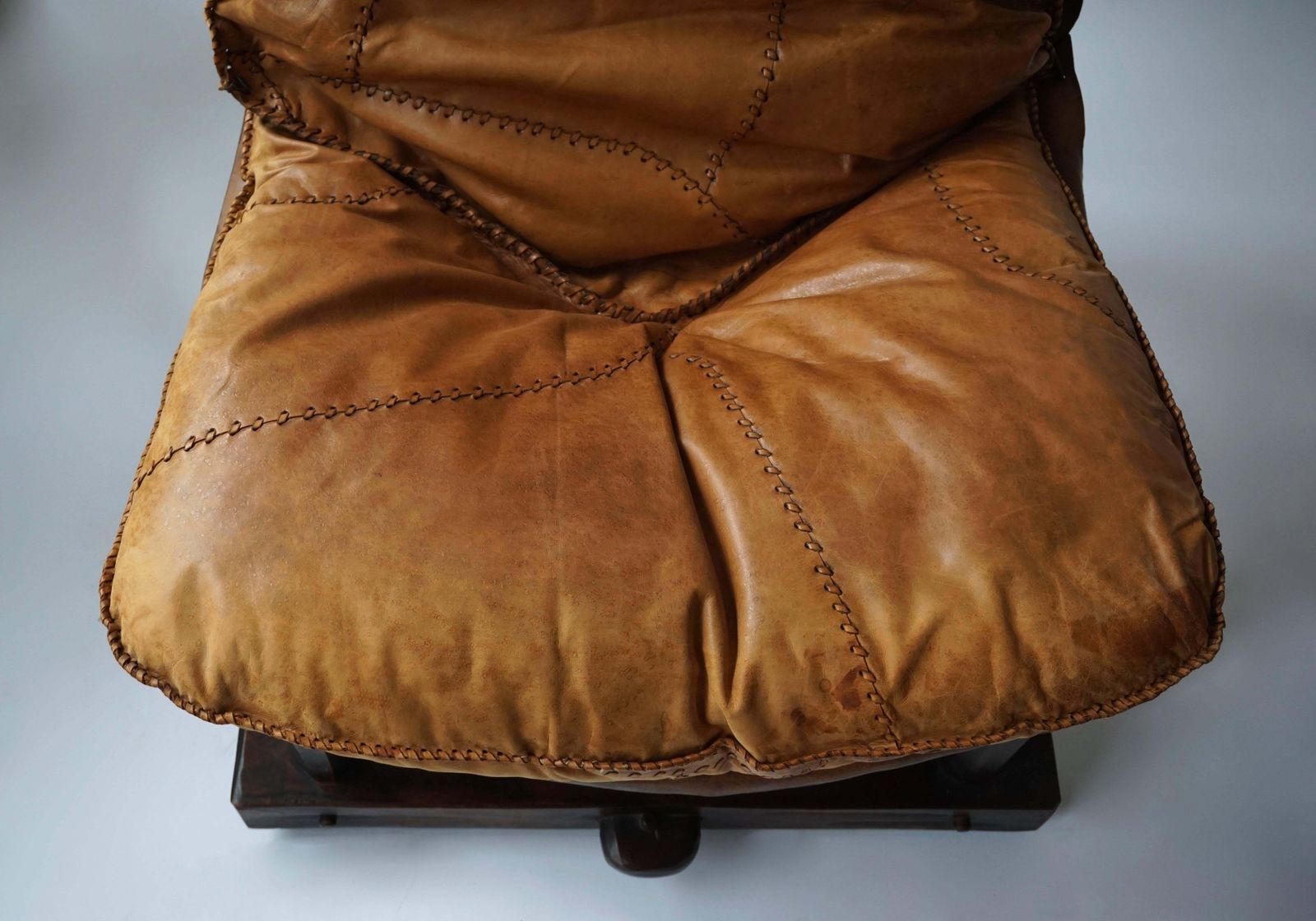 photo for sale Pair Of Brazilian Brutalist Style Lounge Chairs