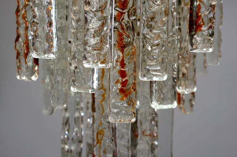 Vintage Italian Chandelier In Murano Glass By Toni Zuccheri For Venini photo 1870.0