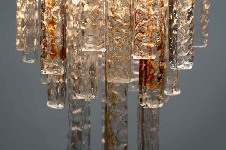 Vintage Italian Chandelier In Murano Glass By Toni Zuccheri For Venini photo vinterior