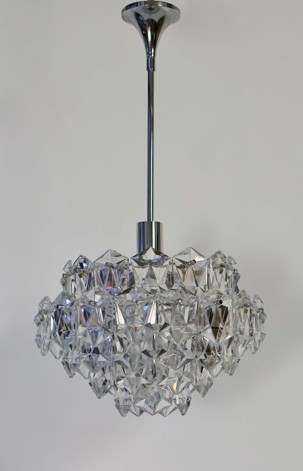 Chandelier Made Out Of Cut Crystal Glasses photo furniture