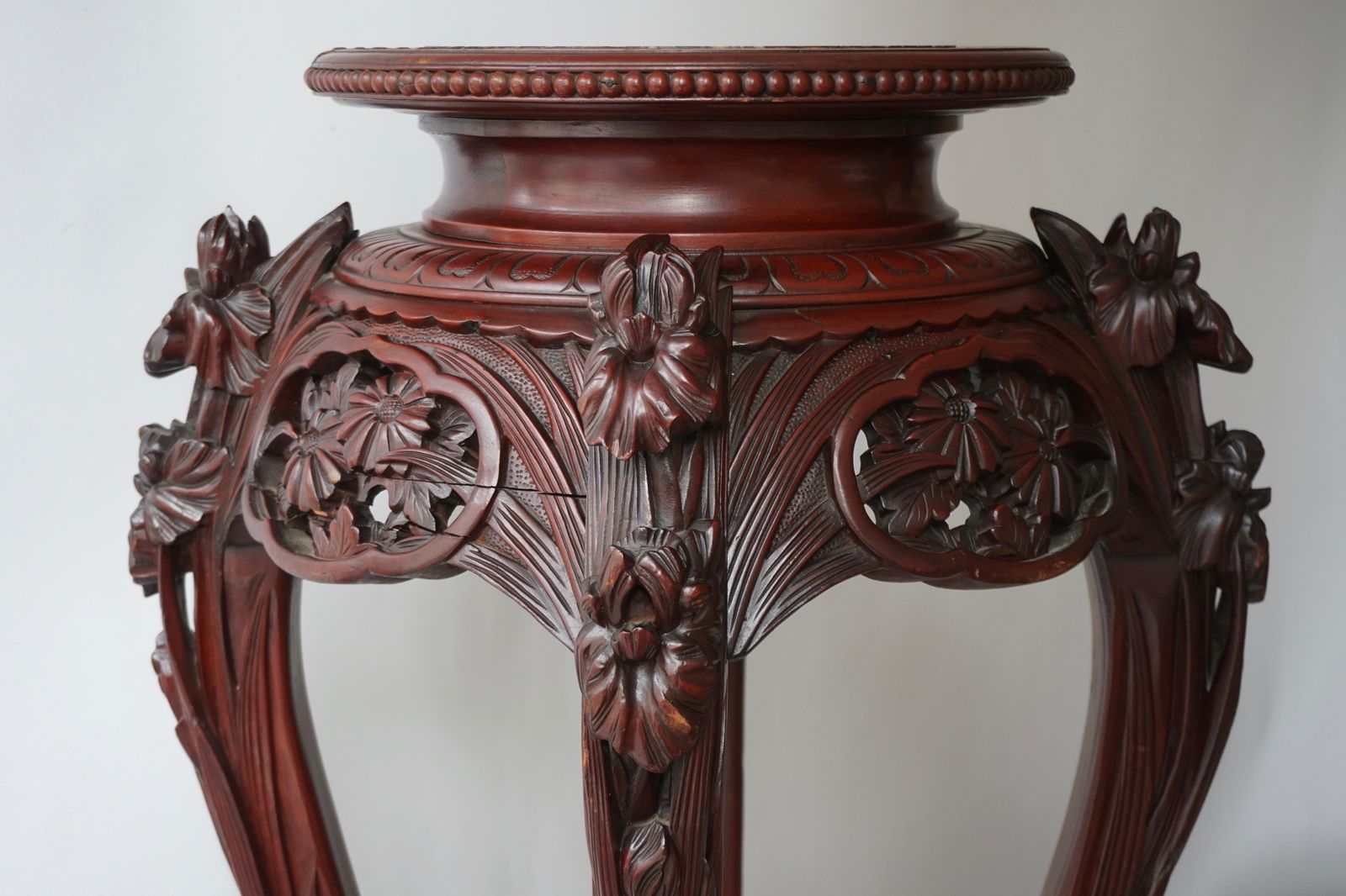 photo for sale Chinese Rosewood Country House Pedestal