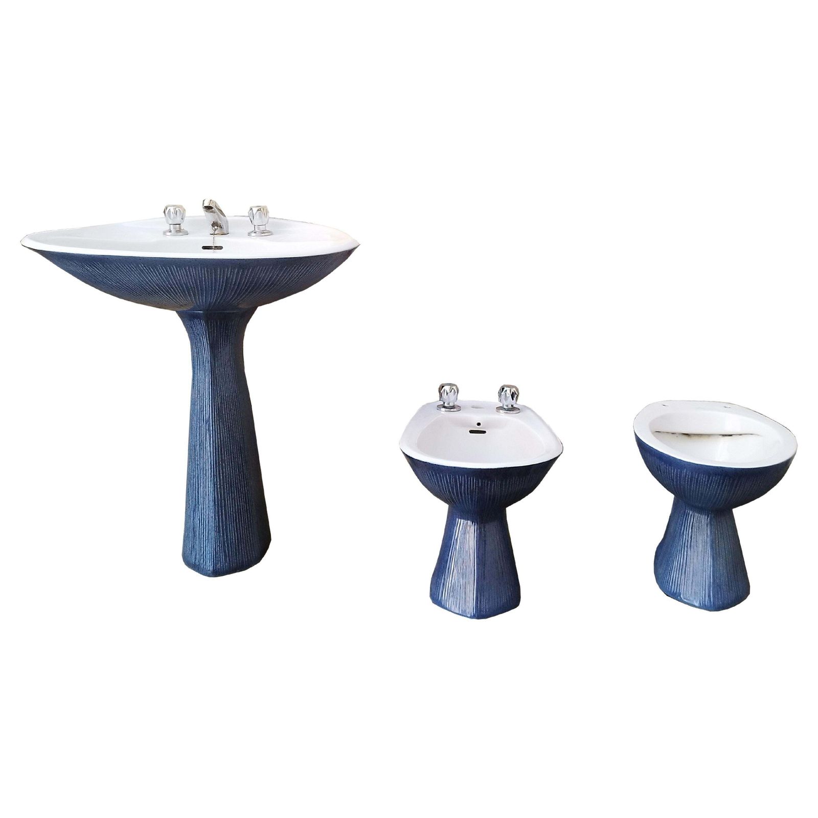 Antonia Campi For Sci Laveno "Gardena" Bathroom Fixtures, Italy, 1970s