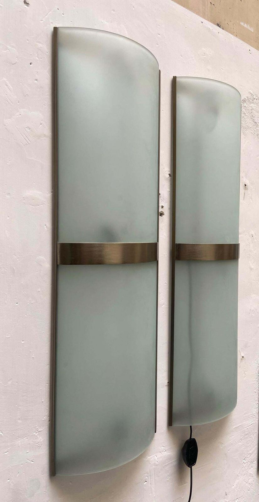 Fontana Arte Style Set Of 8 Wall Lamps, Italy, 1960s photo 850.0
