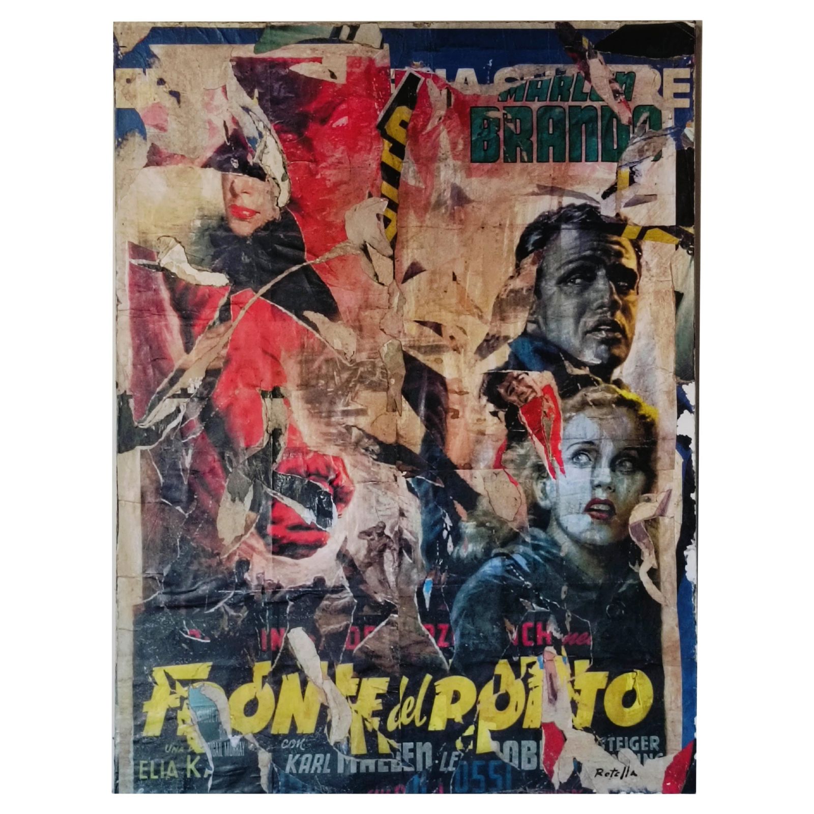 The Waterfront, Print And Decollager On Crta Tribute To Mimmo Rotella, Italy