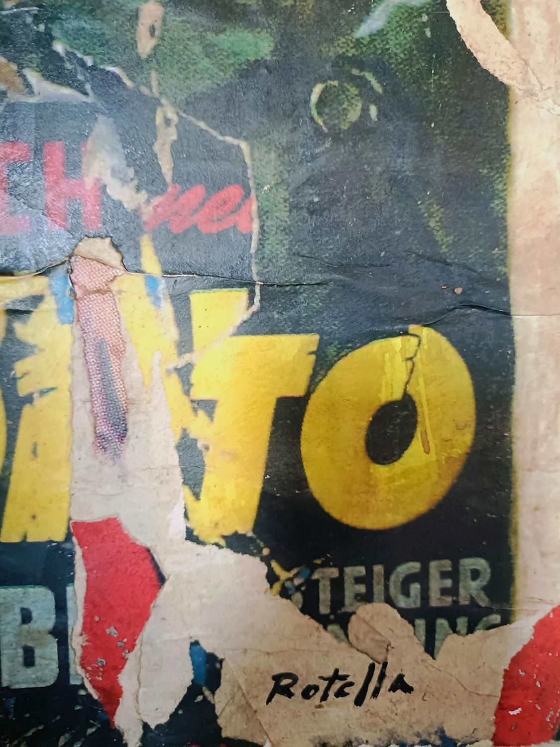 The Waterfront, Print And Decollager On Crta Tribute To Mimmo Rotella, Italy photo vinterior