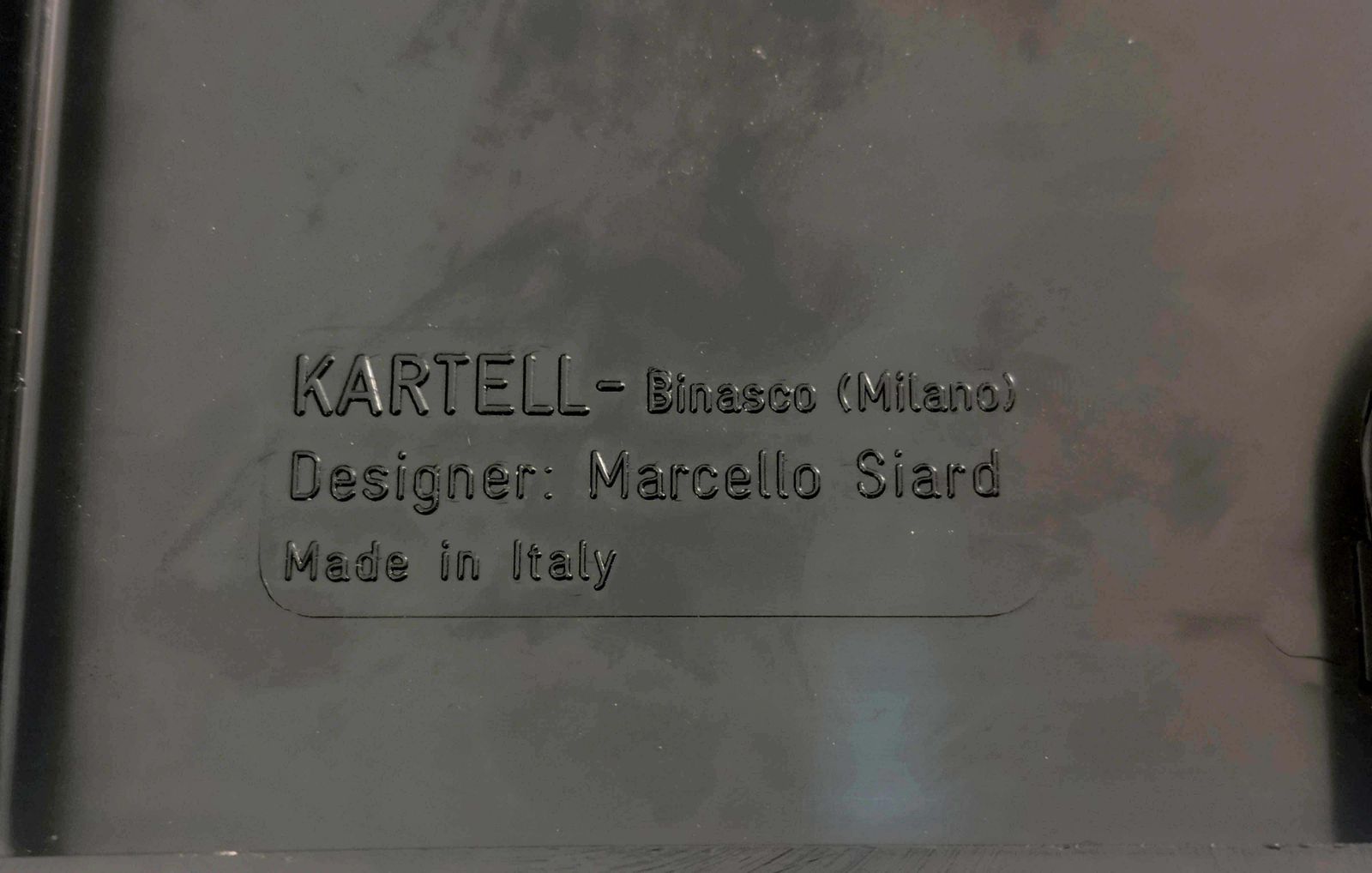 Marcello Siard For Kartell Set Of 6 Black Plastic Shelves, Italy  1970s photo 935.0