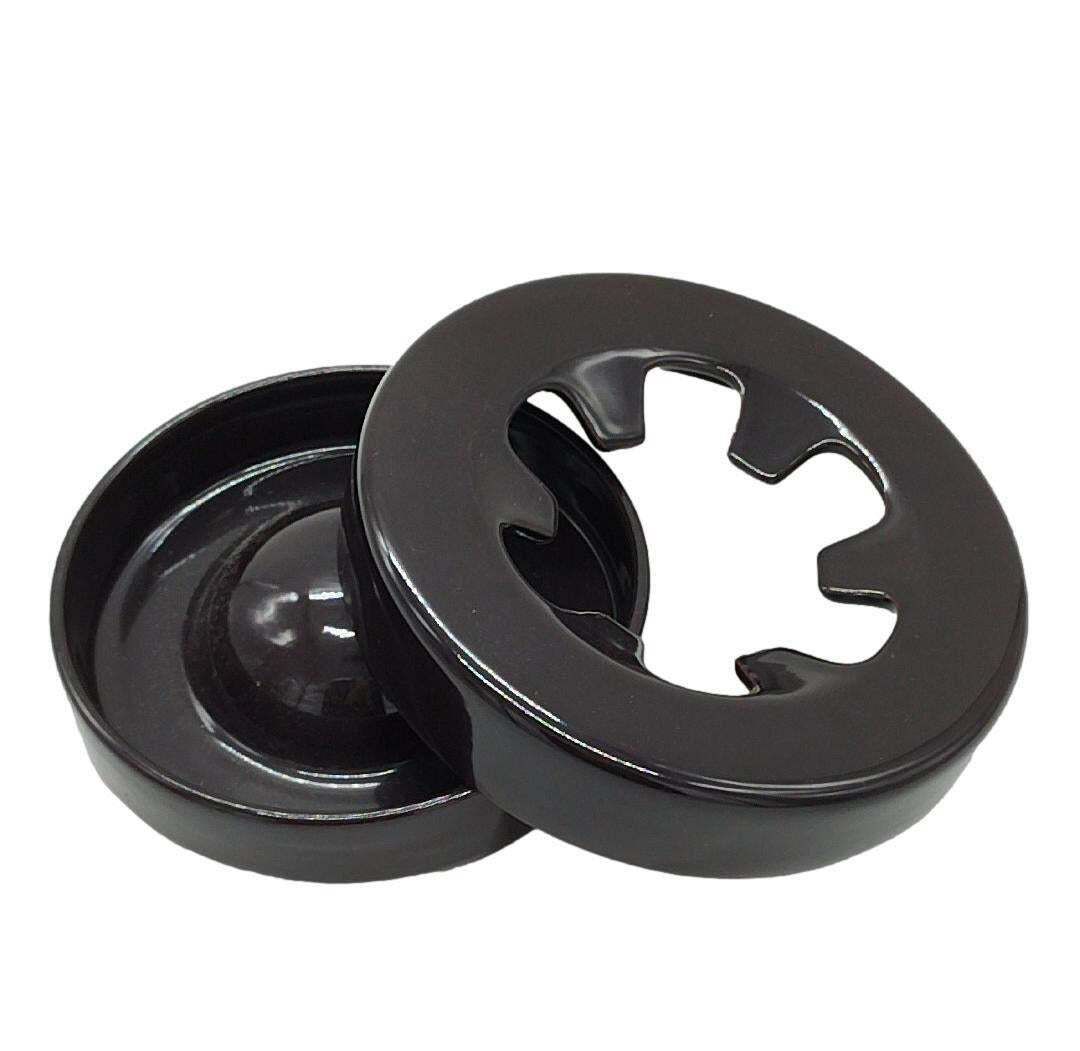 Angelo Mangiarotti For Fratelli Brambilla Brown Ceramic Ashtray, Italy 1970s photo Home Decor
