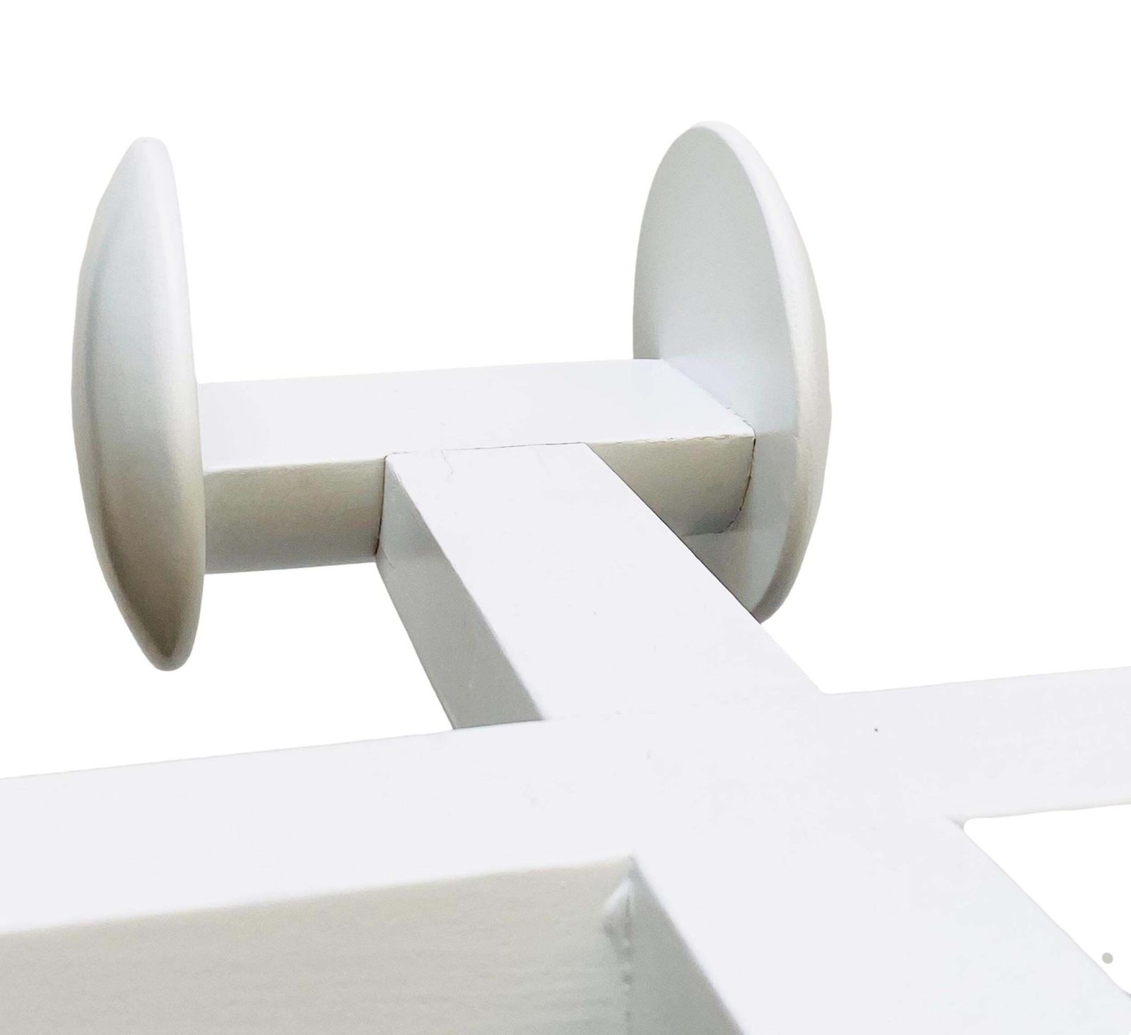 Modern White Lacquered Wood Coat Rack, Italy, 1970s photo for sale