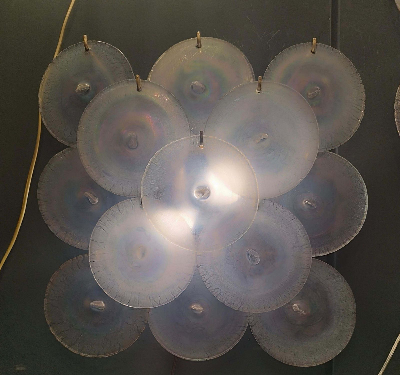 Carlo Nason For Mazzega Murano Glass Wall Lamp, Italy 1960s photo vinterior
