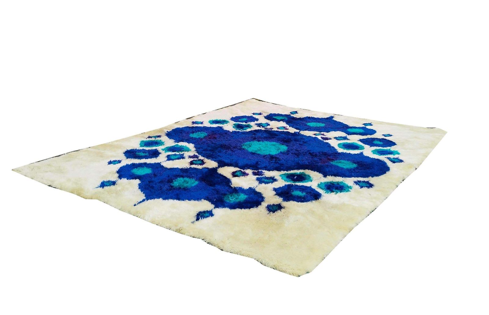 Scandinavian Rya Rug, 1960s photo furniture