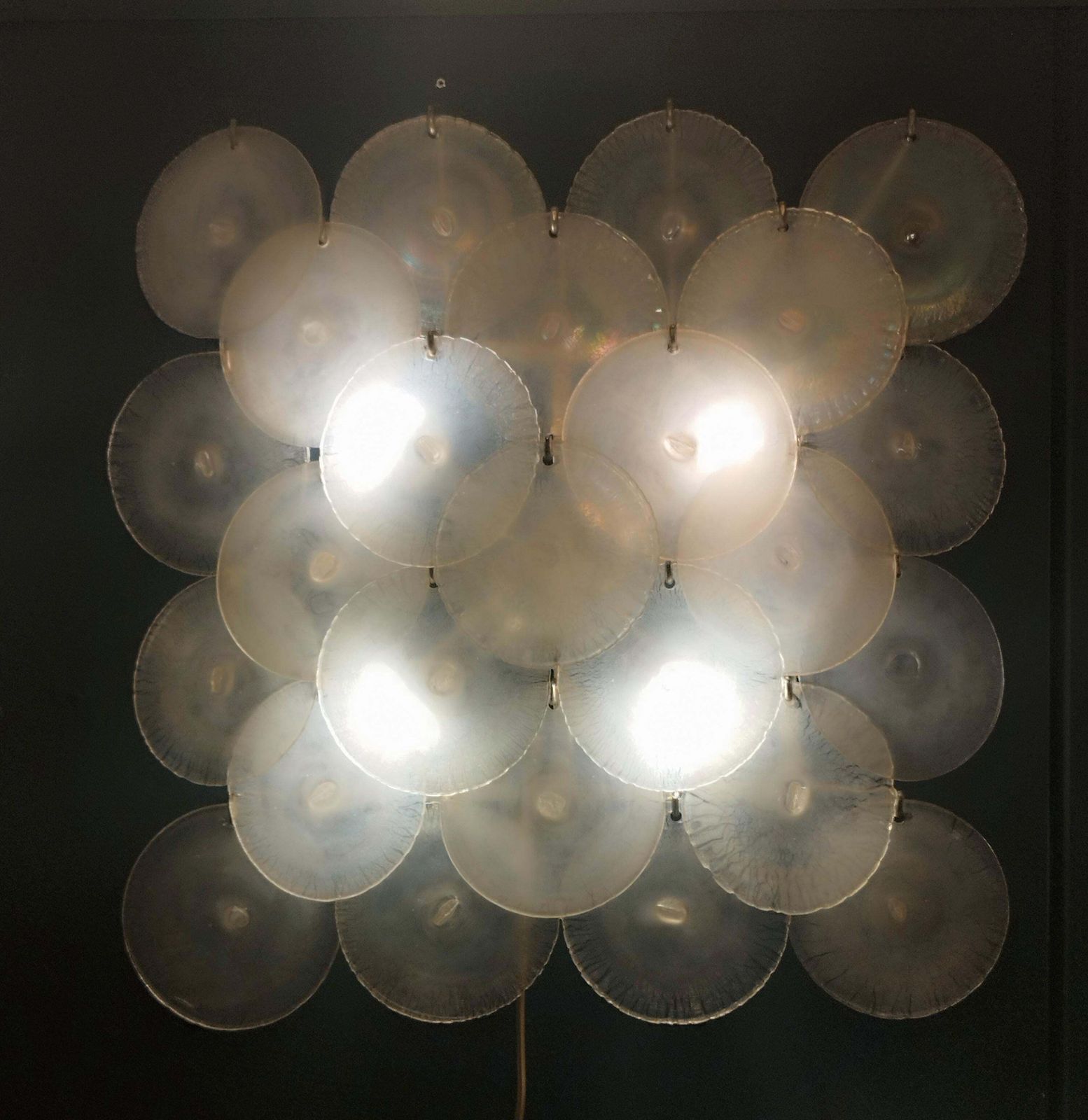 Carlo Nason For Mazzega Murano Glass Wall Lamp, Italy 1960s photo Lighting