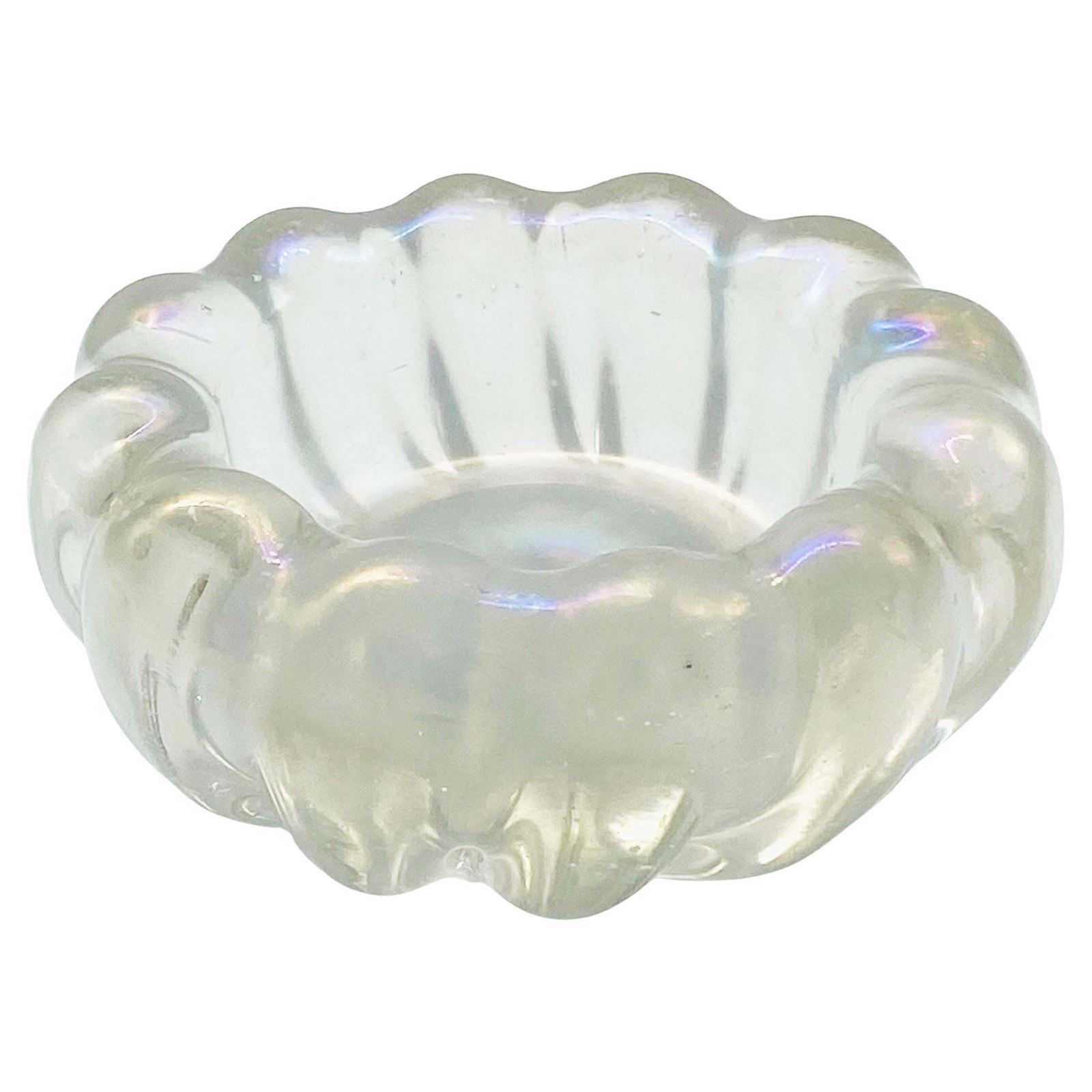 Ercole Barovier For Barovier & Toso Iridescent Glass Bowl, Italy 1948