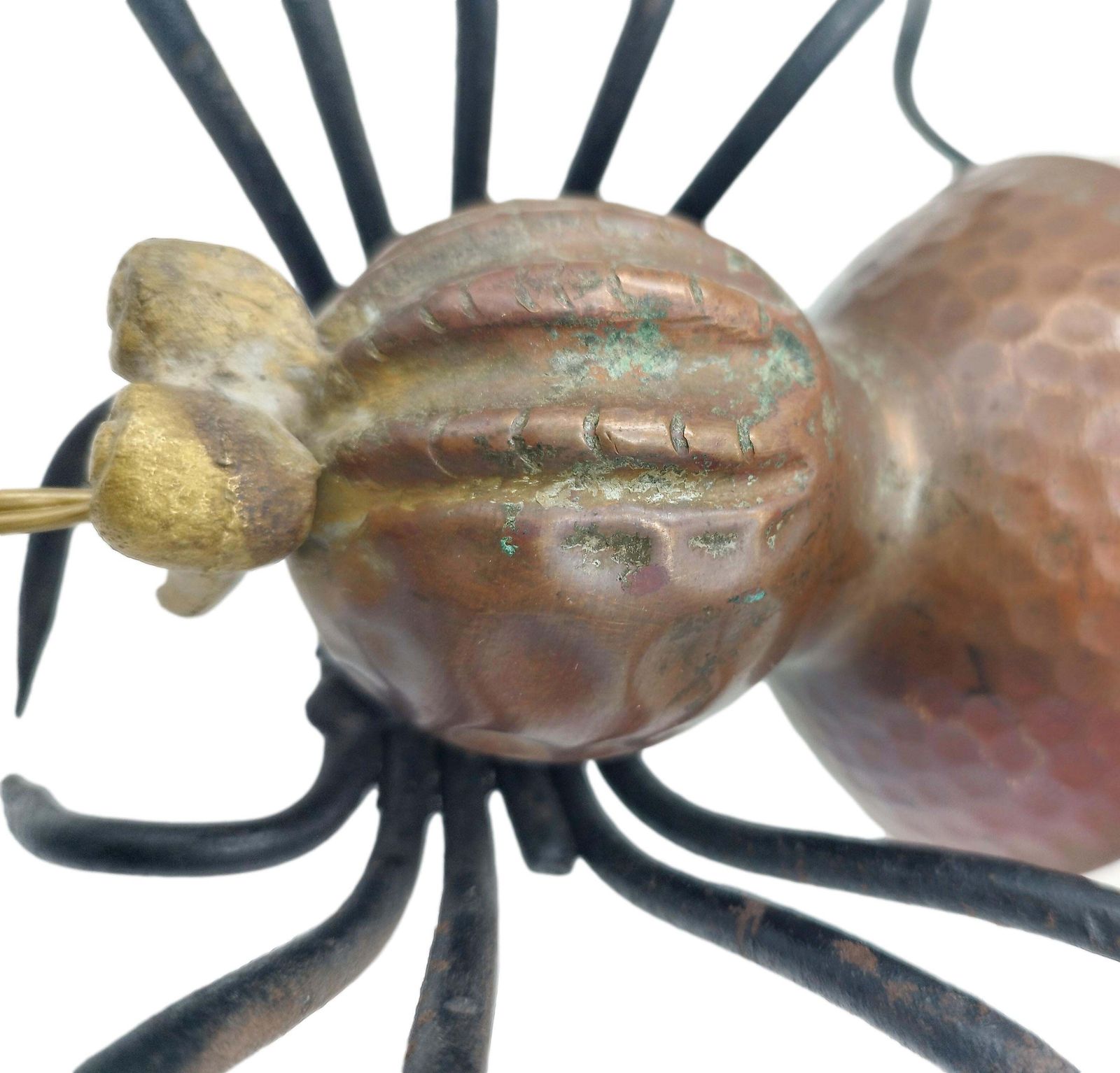 Metal And Glass Spider Wall Lamp, Italy, 1950s photo vinterior