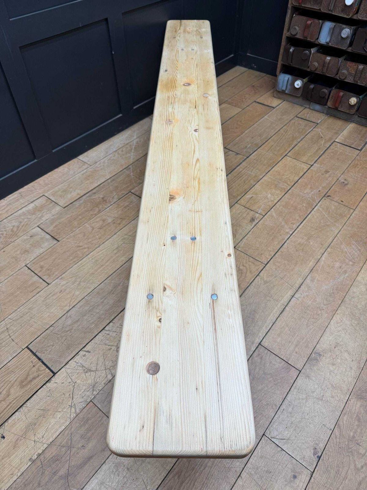 Vintage Fold Up Stripped Pine Bench / Picnic Hallway Seating Garden Furniture/Kitchen Seating/Kitchen Bench photo buy