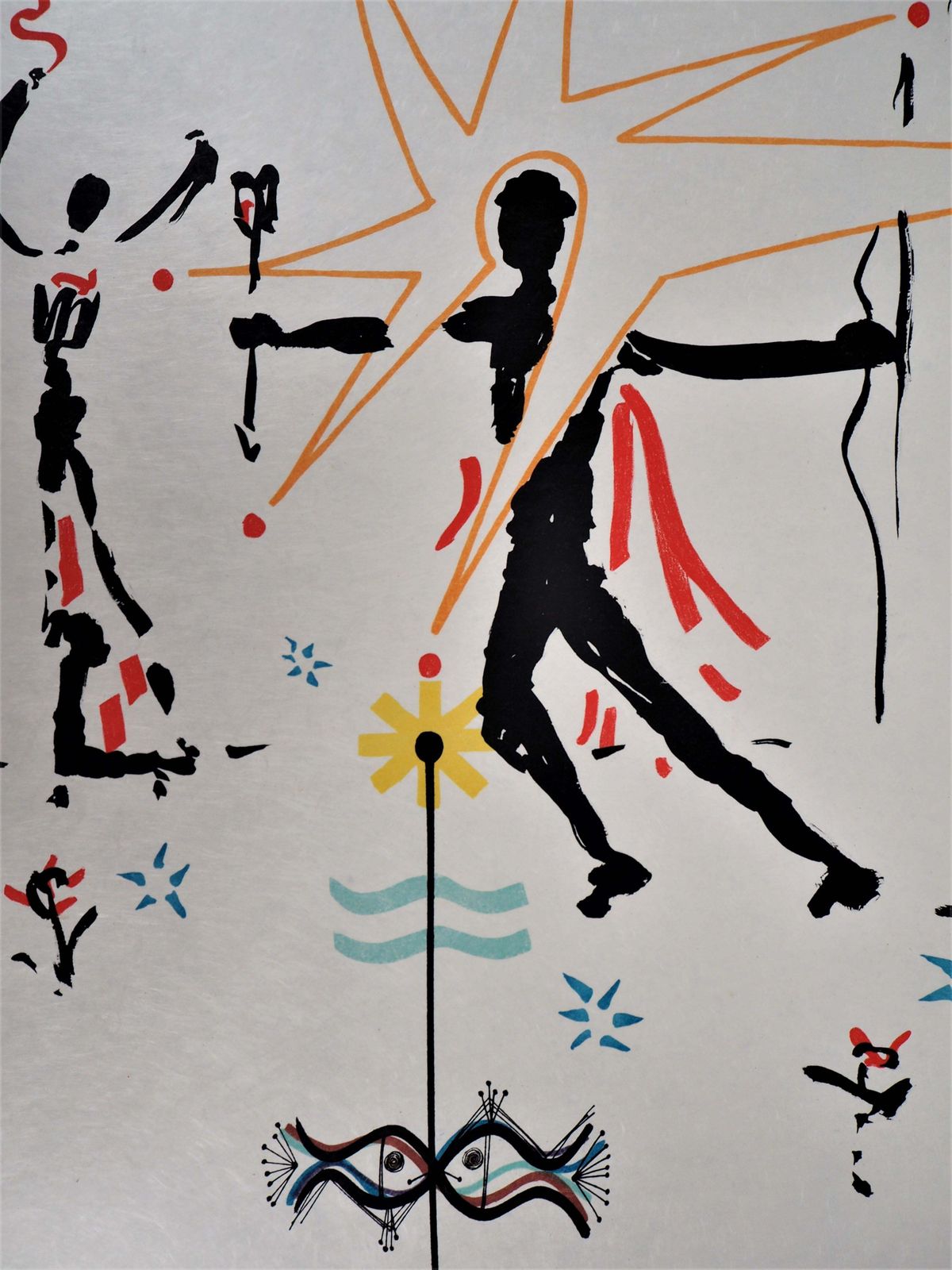 Jean Cocteaujean Cocteau And Raymond Moretti : Celebration   Original Hansigned Lithograph1973 photo for sale