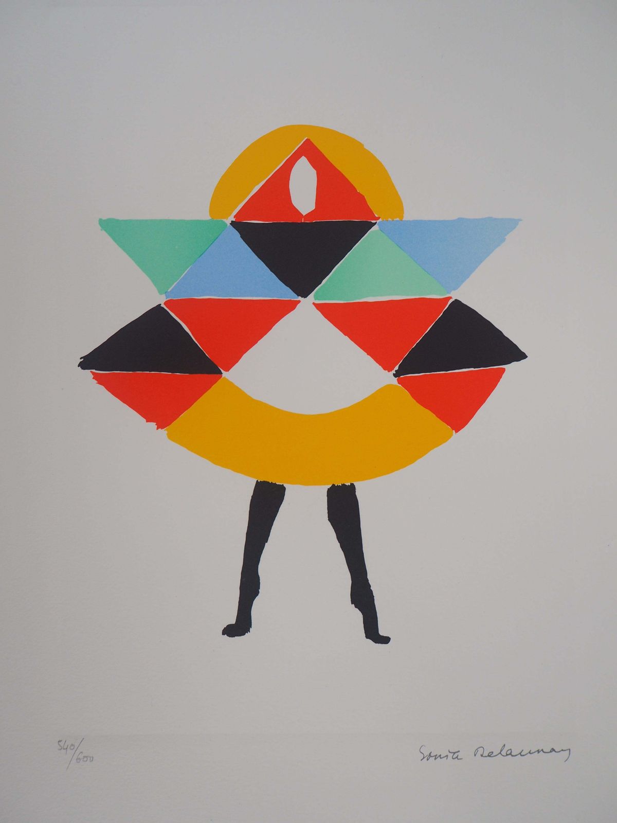 Sonia Delaunaycarnival Dress   Lithograph (Artcurial Edition)1994 photo for sale